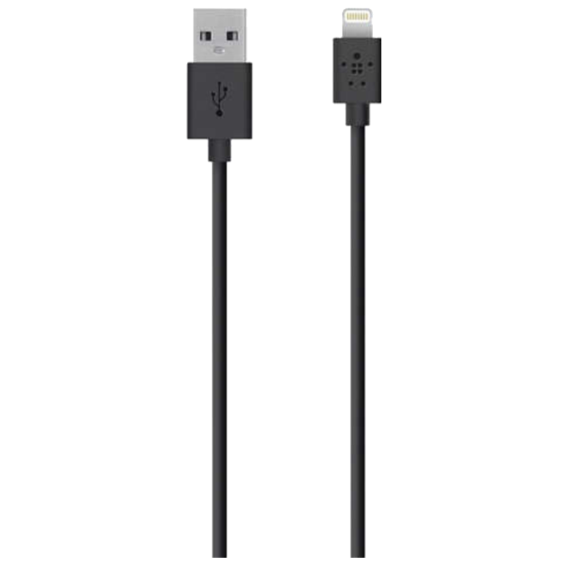 Belkin Mixit 1.2 Meter USB (Type-A) to Lightning Power/Charging USB Cable (For iPhones/iPads, F8J023BT04-BLK, Black), No color
Belkin Mixit 1.2 Meter USB (Type-A) to Lightning Power/Charging USB Cable (For iPhones/iPads, F8J023BT04-BLK, Black), No color