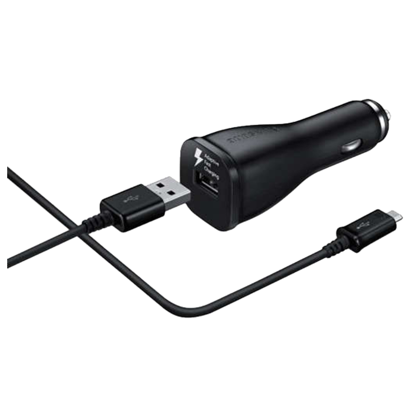 Samsung Adaptive Fast Charging Car Charger Adapter with Cable (EP-LN915UBEGIN, Black), No color
Samsung Adaptive Fast Charging Car Charger Adapter with Cable (EP-LN915UBEGIN, Black), No color