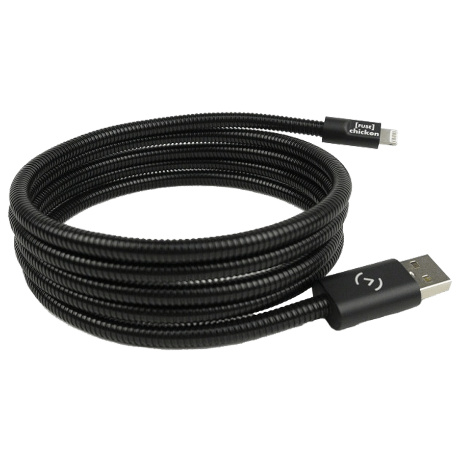 Fuse Chicken Titan+ Steel 1.5 Meter USB 2.0 (Type-A) to Lightning Power/Charging USB Cable (For iPhones, FC-TT-BLKPLS, Black), No color
Fuse Chicken Titan+ Steel 1.5 Meter USB 2.0 (Type-A) to Lightning Power/Charging USB Cable (For iPhones, FC-TT-BLKPLS, Black), No color