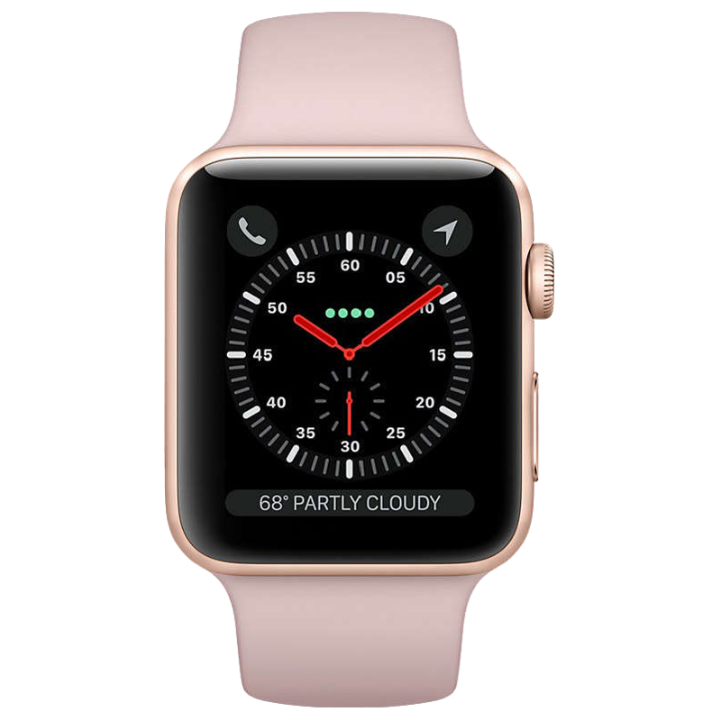 Apple Watch Series 3 Smartwatch (GPS+Cellular, 38mm) (Supports Apple Watch e-SIM, MQKH2HN/A, Gold/Pink, Silicone Sport Band), No color
Apple Watch Series 3 Smartwatch (GPS+Cellular, 38mm) (Supports Apple Watch e-SIM, MQKH2HN/A, Gold/Pink, Silicone Sport Band), No color