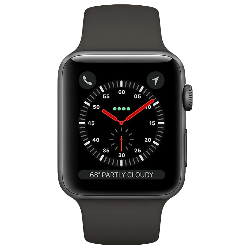 Apple Watch Series 3 Smartwatch (GPS+Cellular, 38mm) (Supports Apple Watch e-SIM, MR2Y2HN/A, Space Grey/Black, Sport Band), No color
Apple Watch Series 3 Smartwatch (GPS+Cellular, 38mm) (Supports Apple Watch e-SIM, MR2Y2HN/A, Space Grey/Black, Sport Band), No color