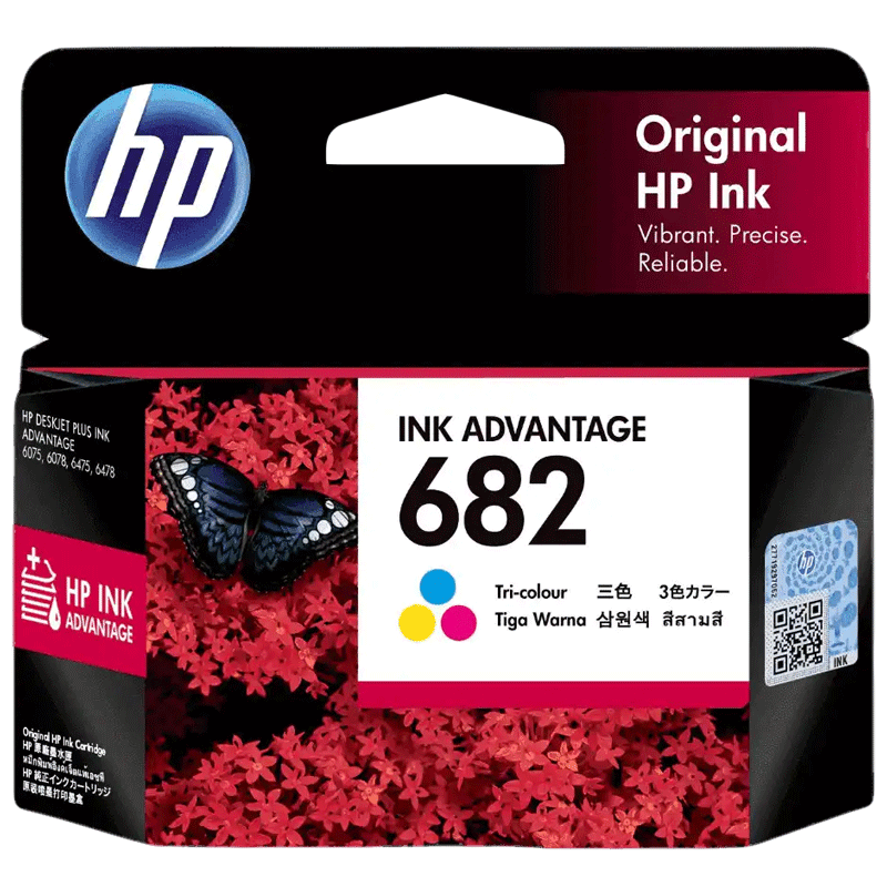 HP Ink Advantage 682 Tri-color Original Cartridge (4 ml, 3YM76AA, Multicolor), No color
HP Ink Advantage 682 Tri-color Original Cartridge (4 ml, 3YM76AA, Multicolor), No color