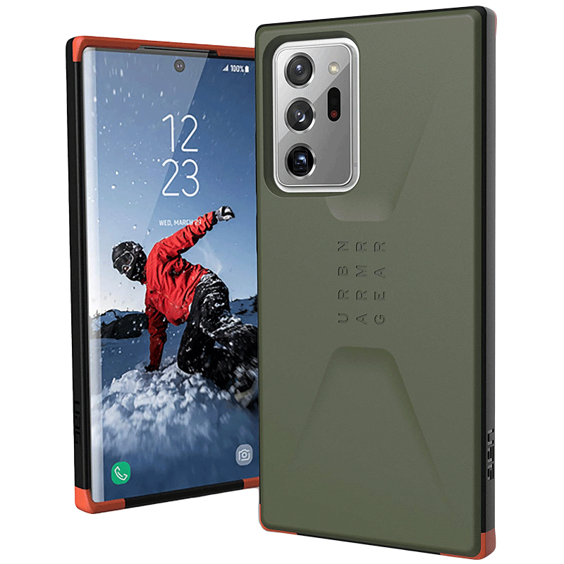 UAG Civilian Dual Core, TPU Back Case For Galaxy Note 20 Ultra (Impact Resistant Bumpers, UGCV_20NOTEU_OD, Olive), No color
UAG Civilian Dual Core, TPU Back Case For Galaxy Note 20 Ultra (Impact Resistant Bumpers, UGCV_20NOTEU_OD, Olive), No color