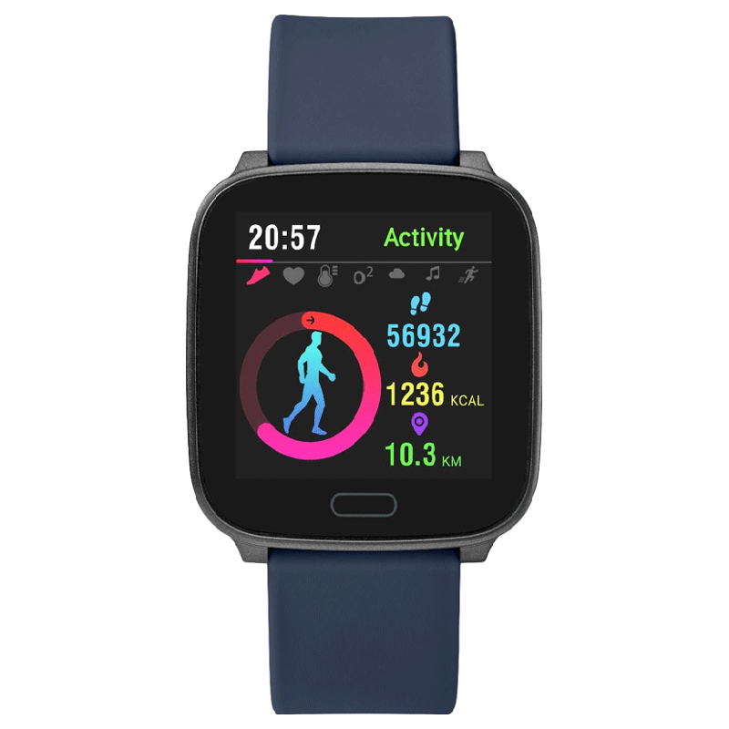 Timex iConnect Active Smartwatch (37mm) (Water Resistant, TW5M34300, Gunmetal/Blue, Soft Resin Band), No color
Timex iConnect Active Smartwatch (37mm) (Water Resistant, TW5M34300, Gunmetal/Blue, Soft Resin Band), No color