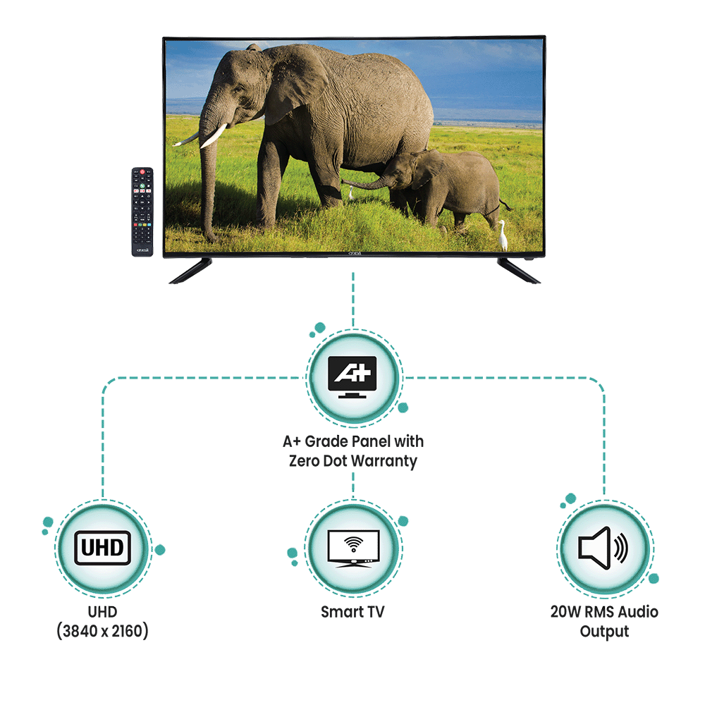Croma 124.4cm (49 Inch) 4K Ultra HD LED Smart TV (Dual Box Speakers, EL7346N, Black), No color
Croma 124.4cm (49 Inch) 4K Ultra HD LED Smart TV (Dual Box Speakers, EL7346N, Black), No color