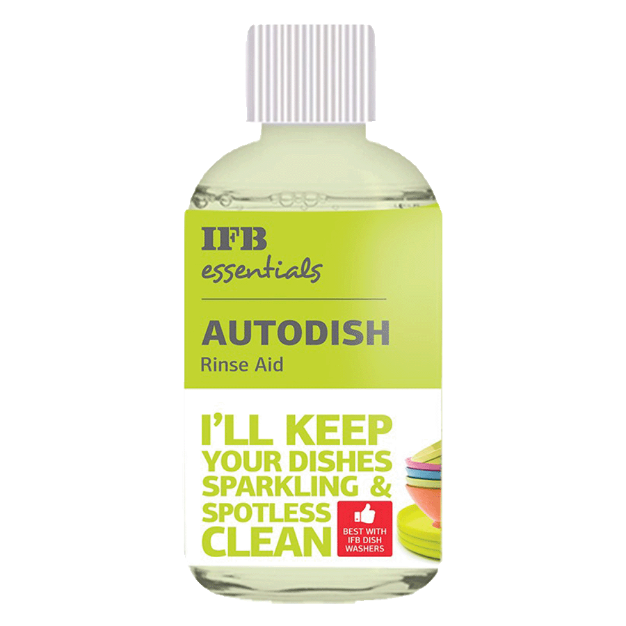 IFB Essentials Autodish Rinse Aid for Dishwashers (200ml, Autodish Rinse Aid, White), No color
IFB Essentials Autodish Rinse Aid for Dishwashers (200ml, Autodish Rinse Aid, White), No color