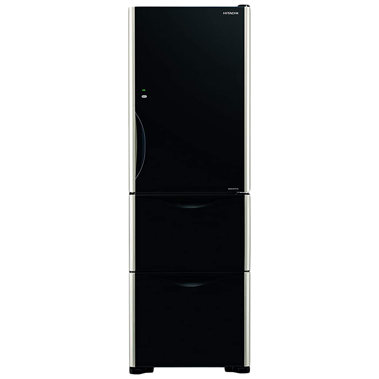 Hitachi Solfege Series 404 Litres Frost Free Inverter Triple Door Refrigerator (Quick Freezing, R-SG38KPND, Glass Black), No color
Hitachi Solfege Series 404 Litres Frost Free Inverter Triple Door Refrigerator (Quick Freezing, R-SG38KPND, Glass Black), No color