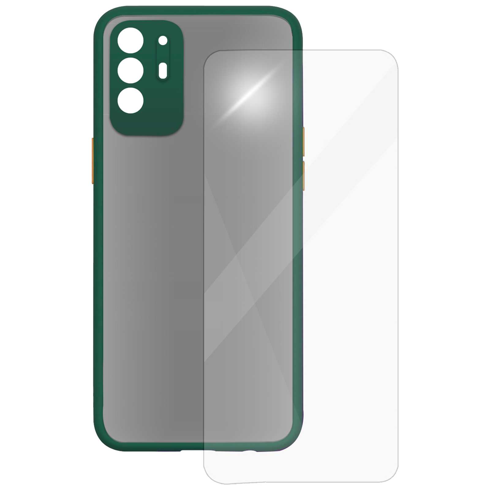 ARROW Camera Duplex Screen Protector & Polycarbonate Back Cover Combo for oppo F19 Pro Plus (Scratch Protection, Dark Green)
ARROW Camera Duplex Screen Protector & Polycarbonate Back Cover Combo for oppo F19 Pro Plus (Scratch Protection, Dark Green)