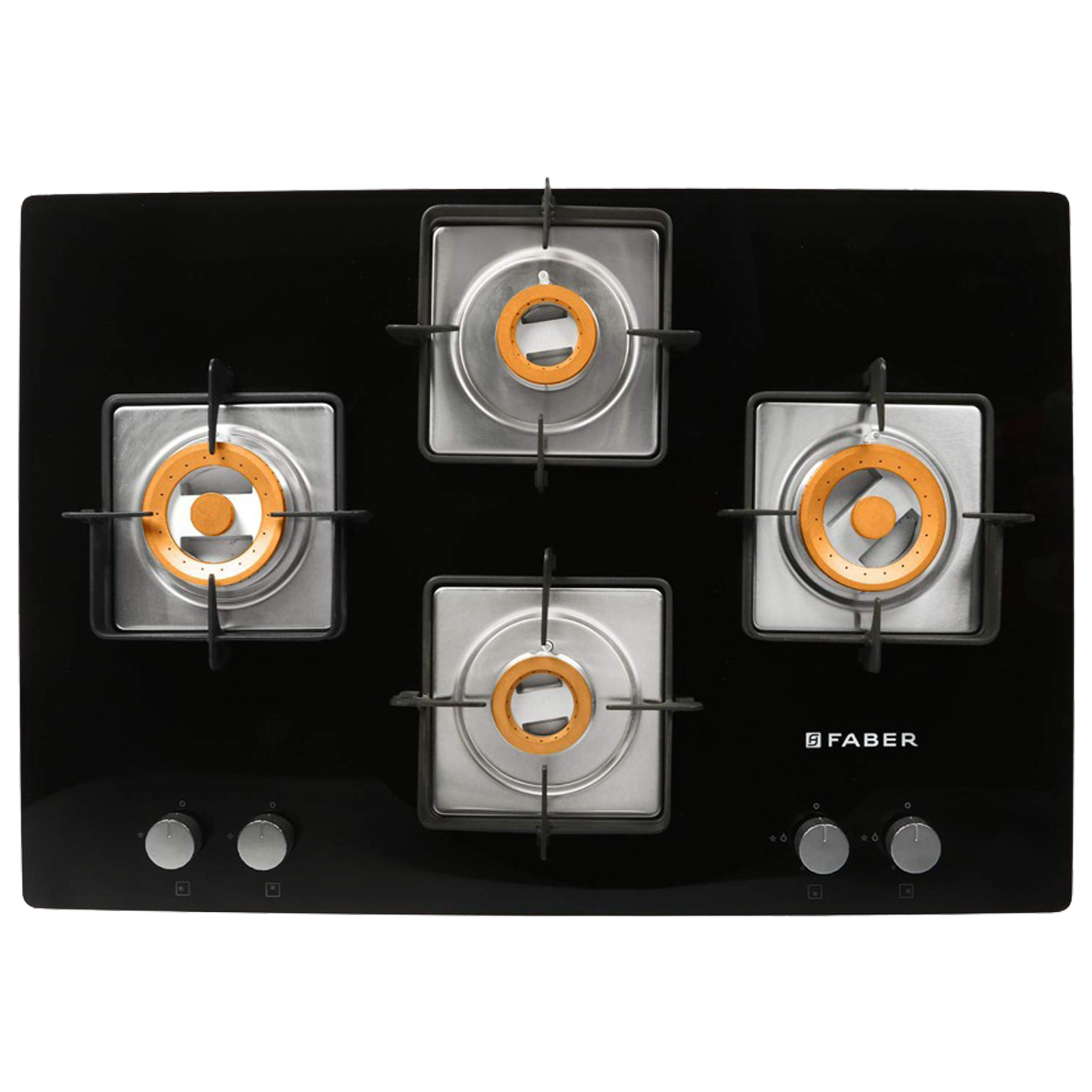 Faber HTG 754 CRS BR CI 4 Burner Toughened Glass Built-in Gas Hob (Cast Iron Finish, Black)
Faber HTG 754 CRS BR CI 4 Burner Toughened Glass Built-in Gas Hob (Cast Iron Finish, Black)