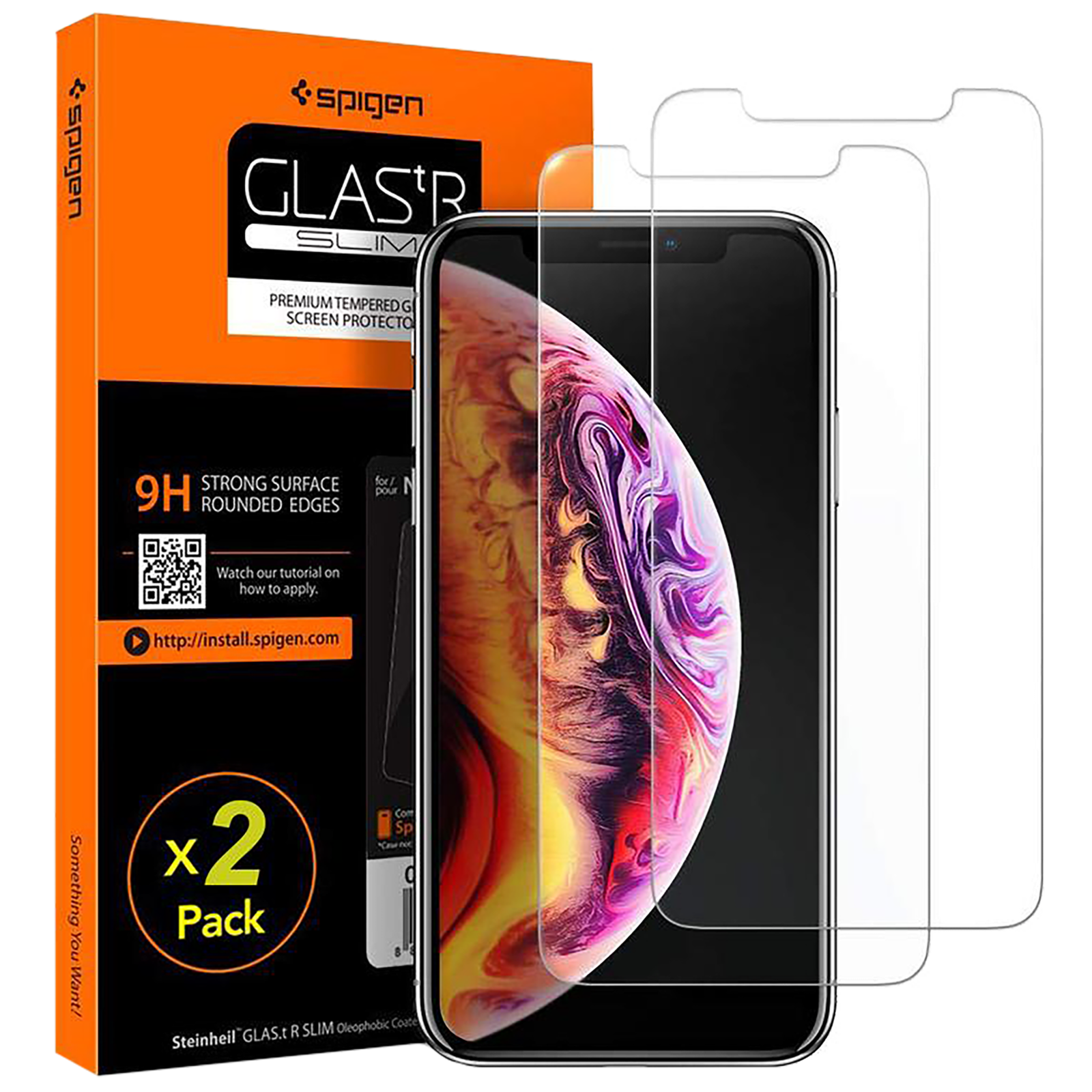 Spigen GLAS.tR Slim Screen Protector For Apple iPhone 11/iPhone XR (Scratch Resistant, 064GL25106, Transparent), No color
Spigen GLAS.tR Slim Screen Protector For Apple iPhone 11/iPhone XR (Scratch Resistant, 064GL25106, Transparent), No color