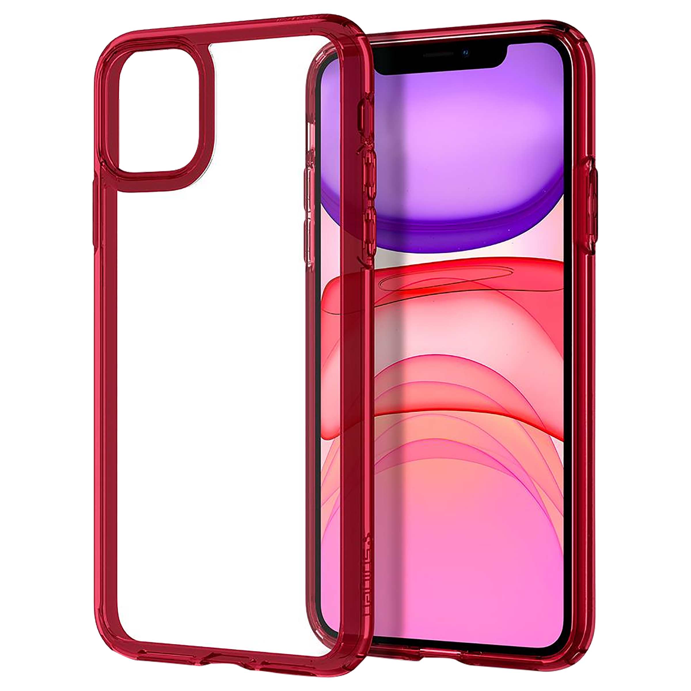 Spigen Ultra Hybrid TPU & PC Back Case For iPhone 11 (Slim & Grip-Friendly, ACS00405, Red Crystal), No color
Spigen Ultra Hybrid TPU & PC Back Case For iPhone 11 (Slim & Grip-Friendly, ACS00405, Red Crystal), No color
