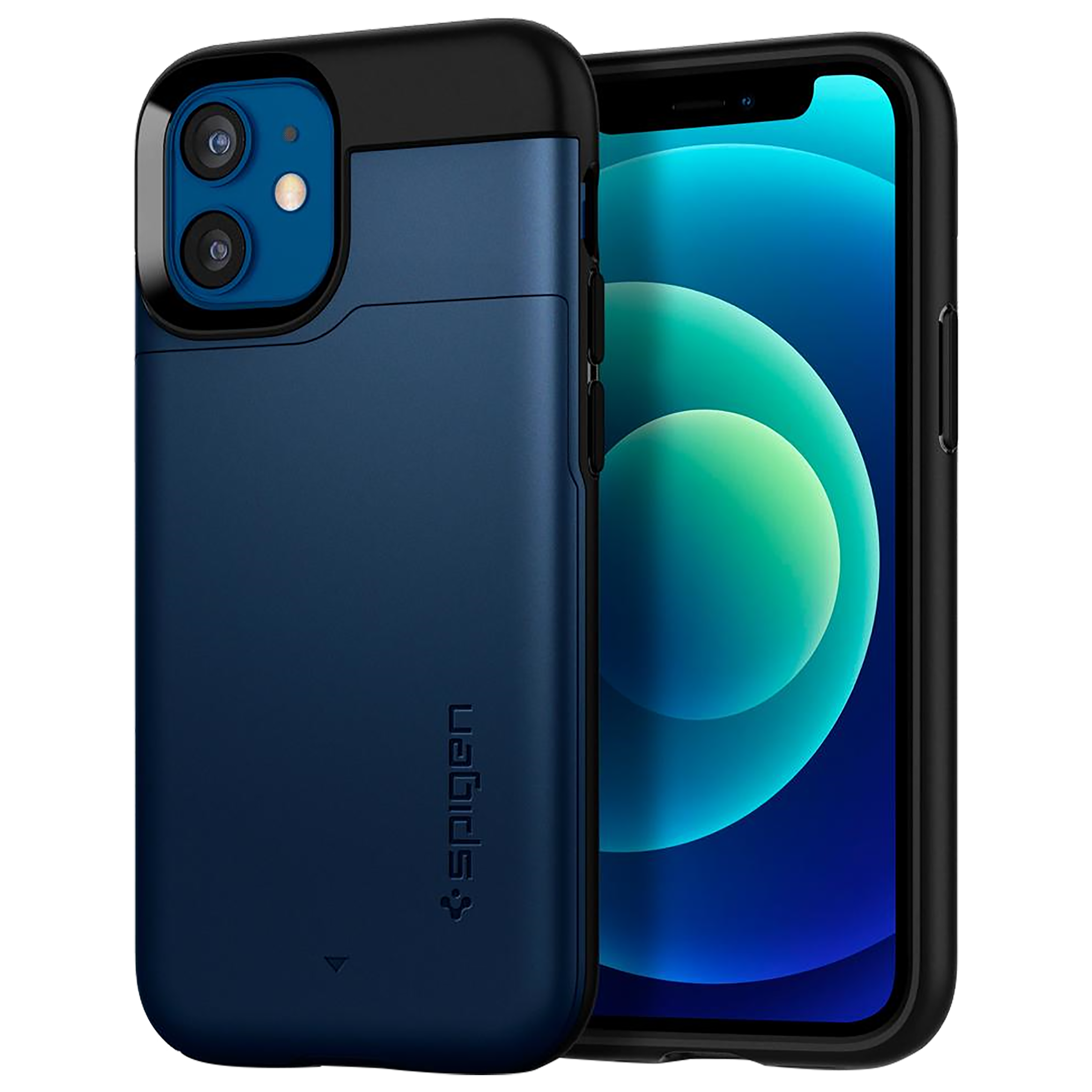 Spigen Slim Armor CS TPU & PC Back Case For iPhone 12 Mini (Air Cushion Technology, ACS02300, Navy Blue), No color
Spigen Slim Armor CS TPU & PC Back Case For iPhone 12 Mini (Air Cushion Technology, ACS02300, Navy Blue), No color