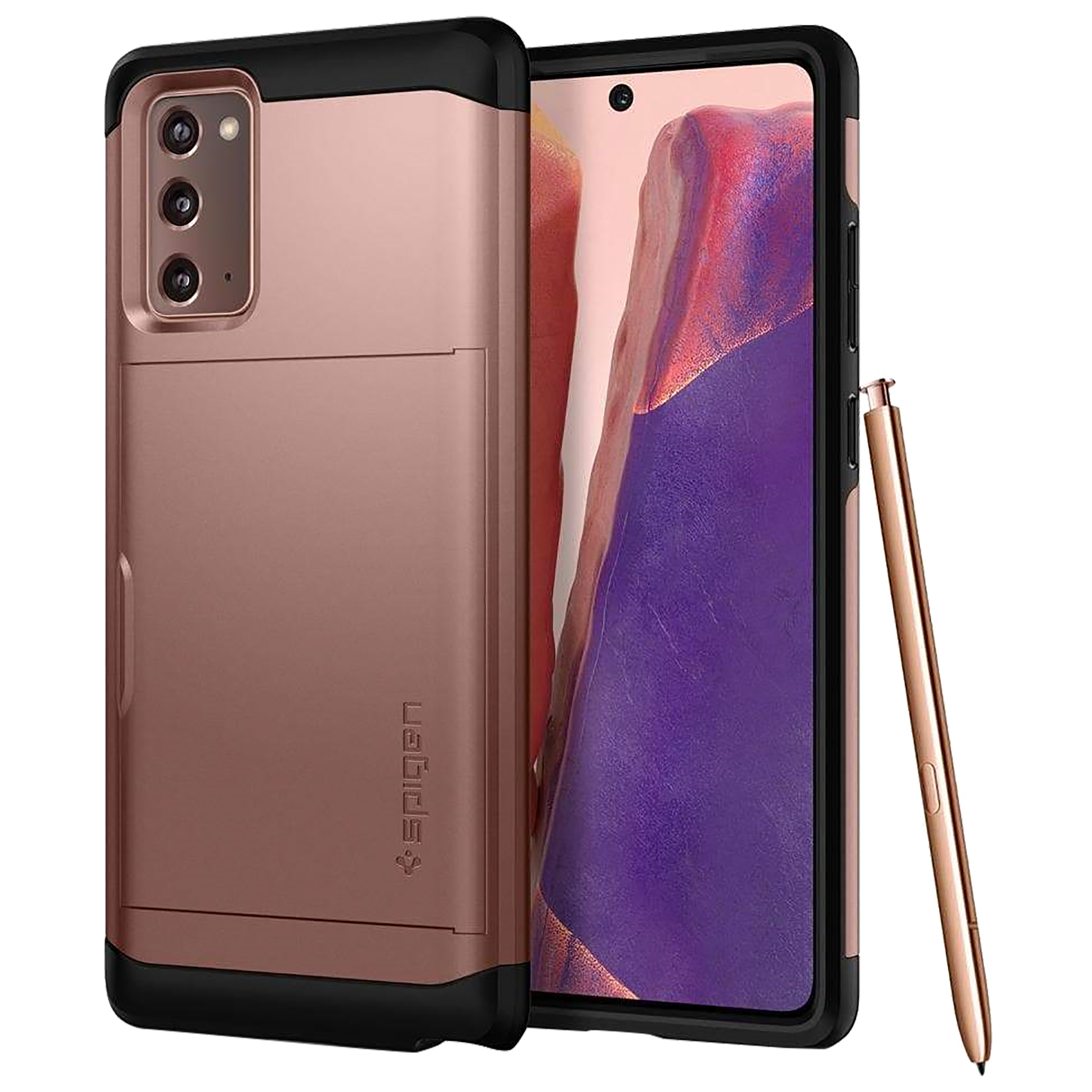 Spigen Slim Armor CS TPU & PC Back Case For Galaxy Note 20 5G (Air Cushion Technology, ACS01583, Bronze), No color
Spigen Slim Armor CS TPU & PC Back Case For Galaxy Note 20 5G (Air Cushion Technology, ACS01583, Bronze), No color