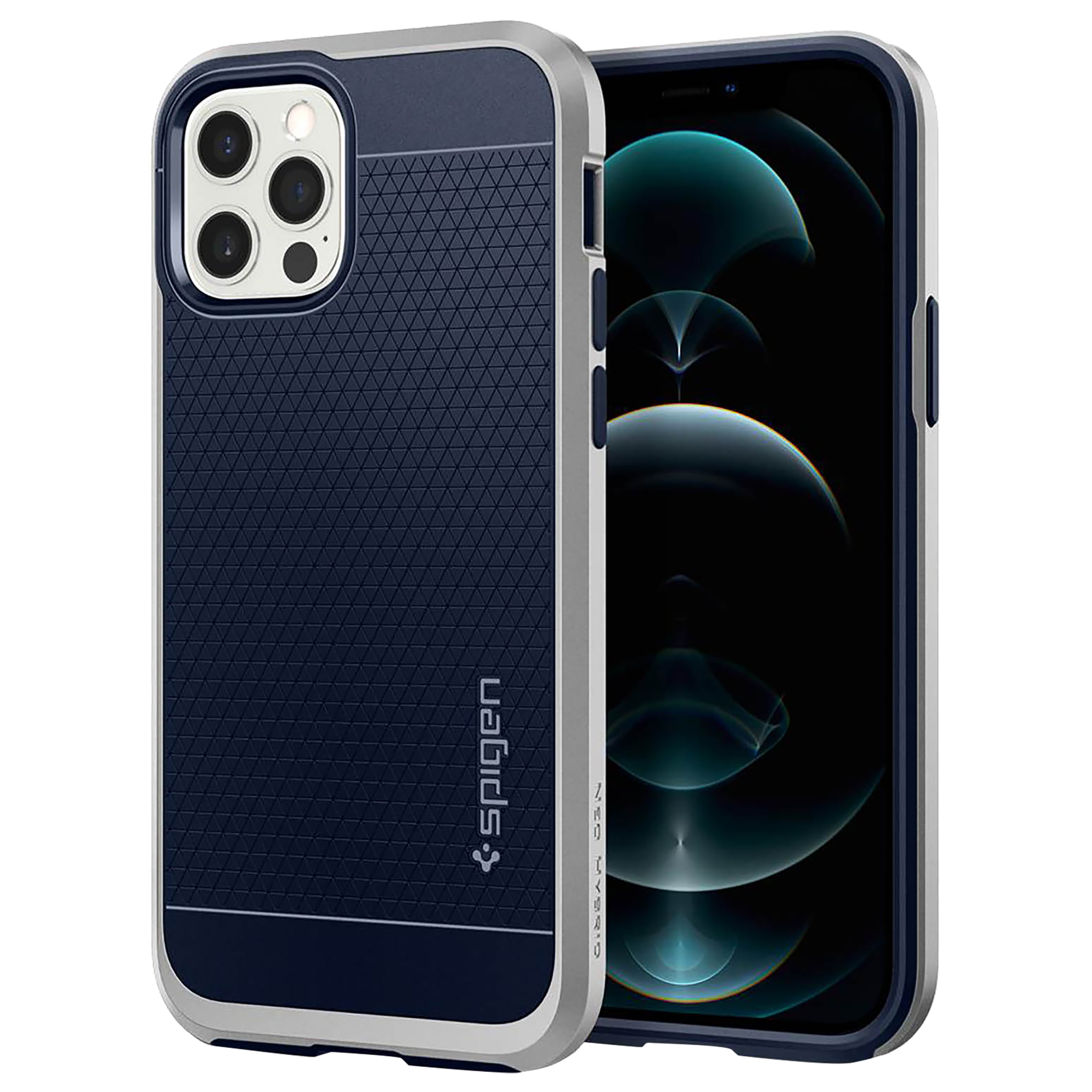 Spigen Neo Hybrid TPU & PC Back Case For iPhone 12/iPhone 12 Pro (Form-Fitted Construction, ACS02254, Satin Silver), No color
Spigen Neo Hybrid TPU & PC Back Case For iPhone 12/iPhone 12 Pro (Form-Fitted Construction, ACS02254, Satin Silver), No color
