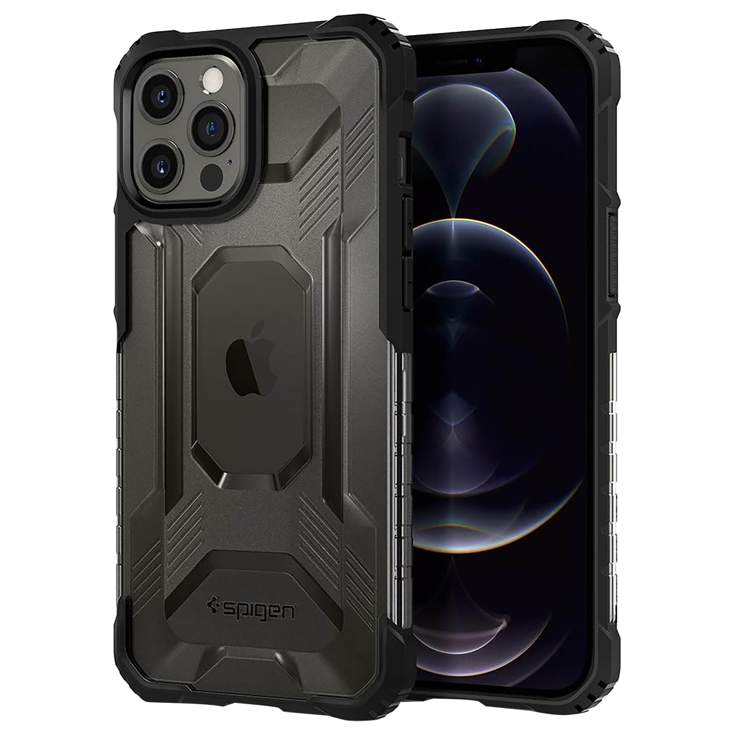 Spigen Nitro Force TPU & PC Back Case For iPhone 12 Pro Max (Air Cushion Technology, ACS02636, Matte Black), No color
Spigen Nitro Force TPU & PC Back Case For iPhone 12 Pro Max (Air Cushion Technology, ACS02636, Matte Black), No color