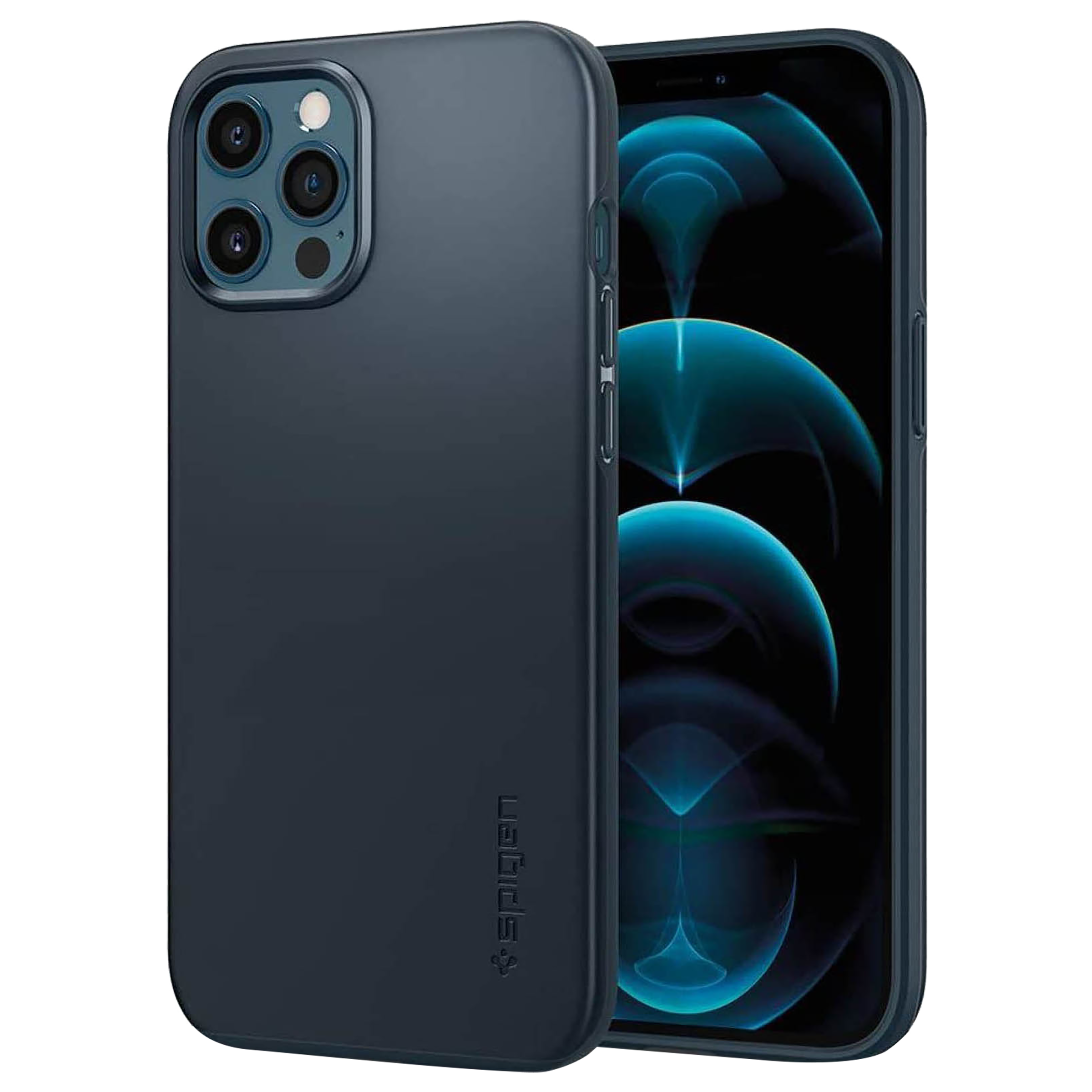 Spigen Thin Fit TPU & PC Back Case For iPhone 12 Pro Max (Slim & Lightweight Coverage, ACS02293, Metal Slate), No color
Spigen Thin Fit TPU & PC Back Case For iPhone 12 Pro Max (Slim & Lightweight Coverage, ACS02293, Metal Slate), No color