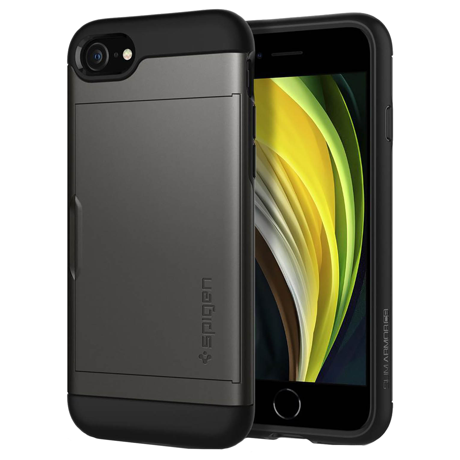 Spigen Slim Armor CS TPU & PC Back Case For iPhone SE (2020)/iPhone 8/iPhone 7 (Air Cushion Technology, 042CS20453, Gunmetal), No color
Spigen Slim Armor CS TPU & PC Back Case For iPhone SE (2020)/iPhone 8/iPhone 7 (Air Cushion Technology, 042CS20453, Gunmetal), No color