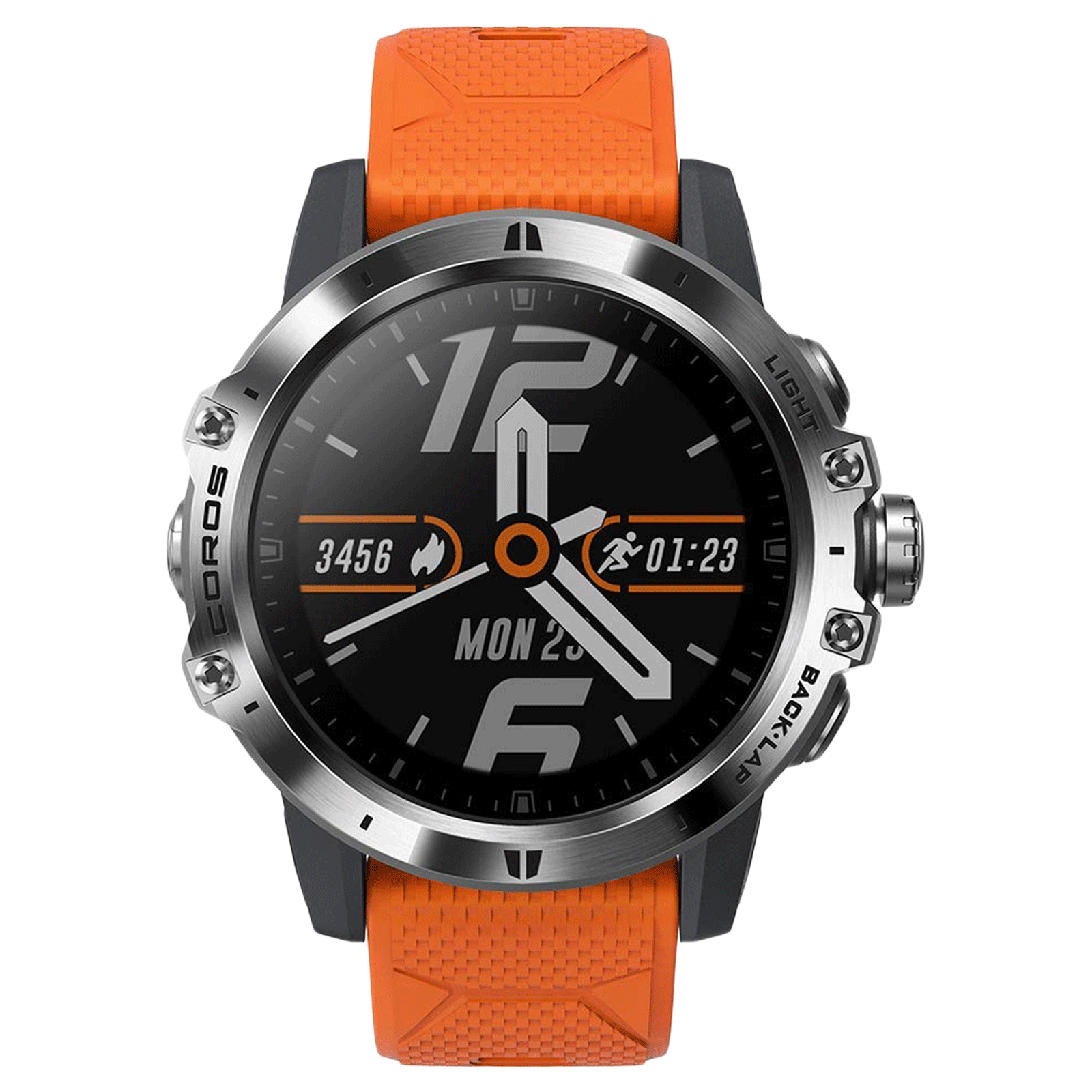 Coros Vertix Smart Watch (GPS+GLONASS, 30.48mm) (Optical Heart Rate Monitor, Fire Dragon, Silicone Band), No color
Coros Vertix Smart Watch (GPS+GLONASS, 30.48mm) (Optical Heart Rate Monitor, Fire Dragon, Silicone Band), No color