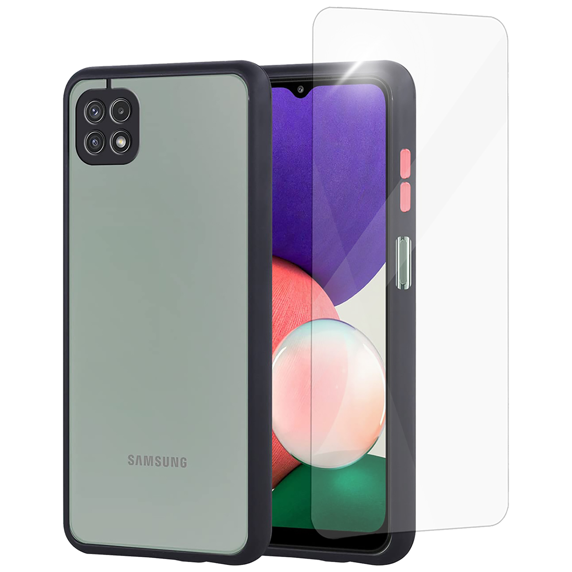 Arrow Camera Duplex Back Case and Screen Protector Bundle For Samsung A22 (Anti Scratch Design, AR-1066, Black), No color
Arrow Camera Duplex Back Case and Screen Protector Bundle For Samsung A22 (Anti Scratch Design, AR-1066, Black), No color