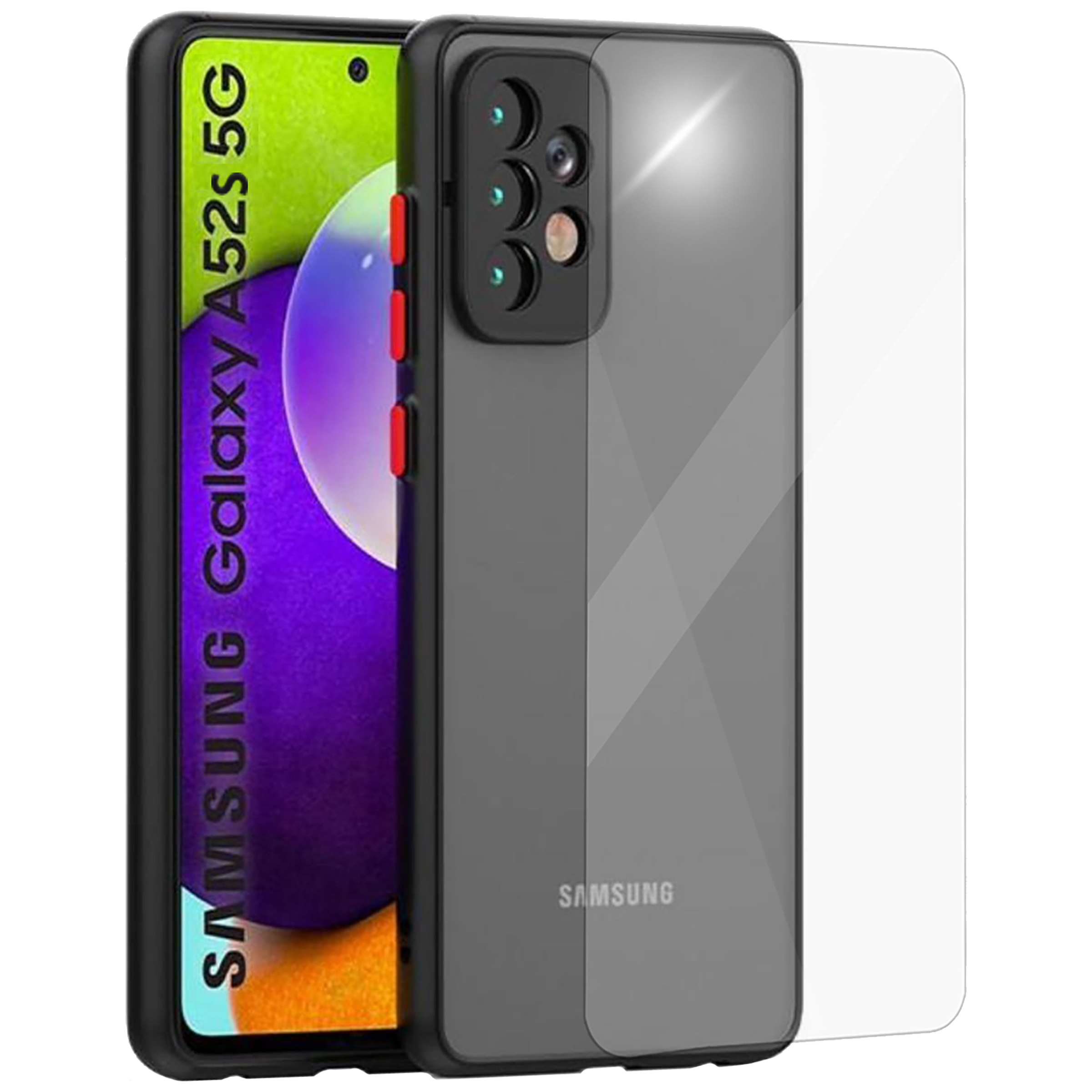 Arrow Camera Duplex Back Case and Screen Protector Bundle For Samsung A52s (Anti Scratch Design, AR-1165, Blue), No color
Arrow Camera Duplex Back Case and Screen Protector Bundle For Samsung A52s (Anti Scratch Design, AR-1165, Blue), No color