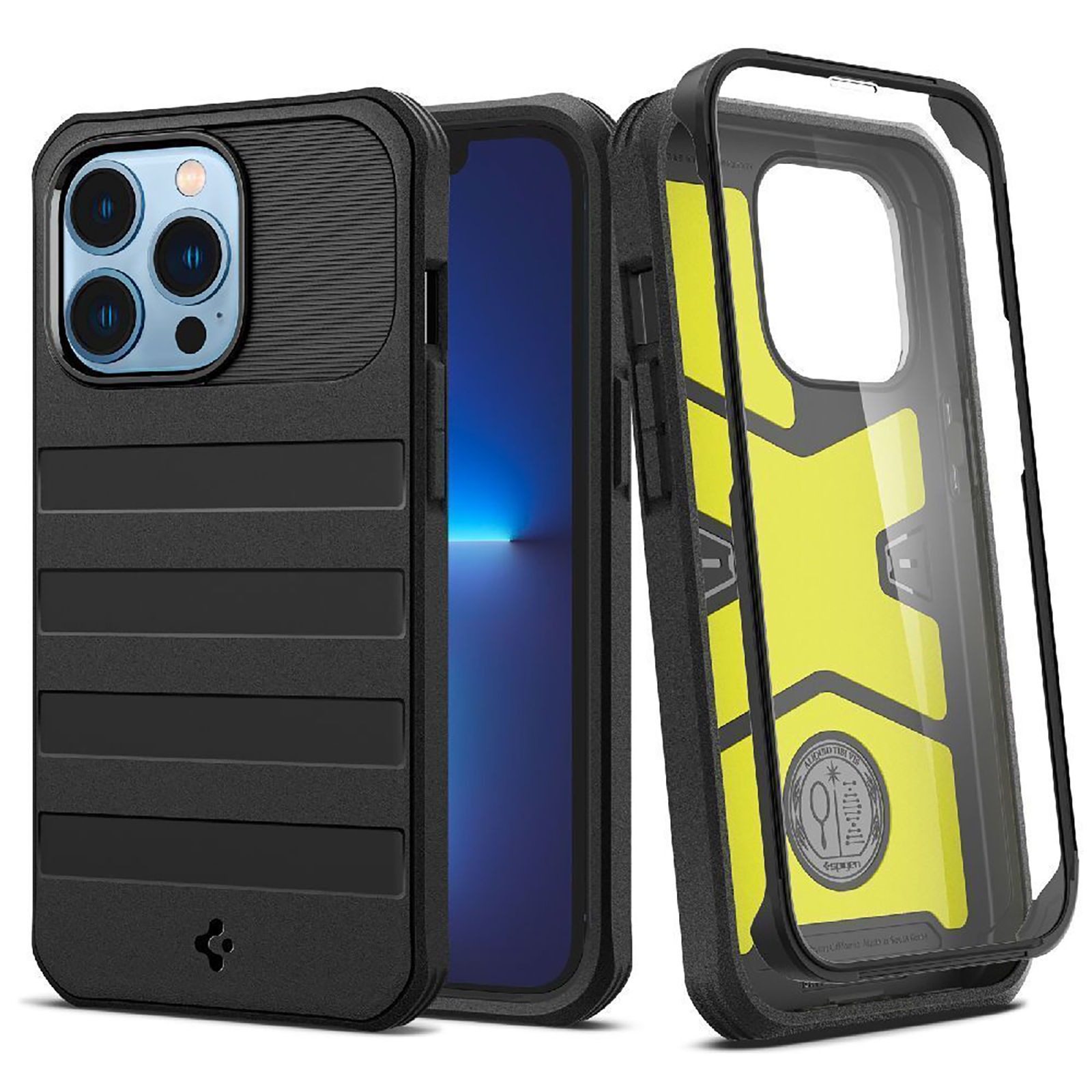 Spigen Geo Armor 360 TPU & PC Back Case For iPhone 13 Pro (Drop Protection, ACS03291, Black), No color
Spigen Geo Armor 360 TPU & PC Back Case For iPhone 13 Pro (Drop Protection, ACS03291, Black), No color