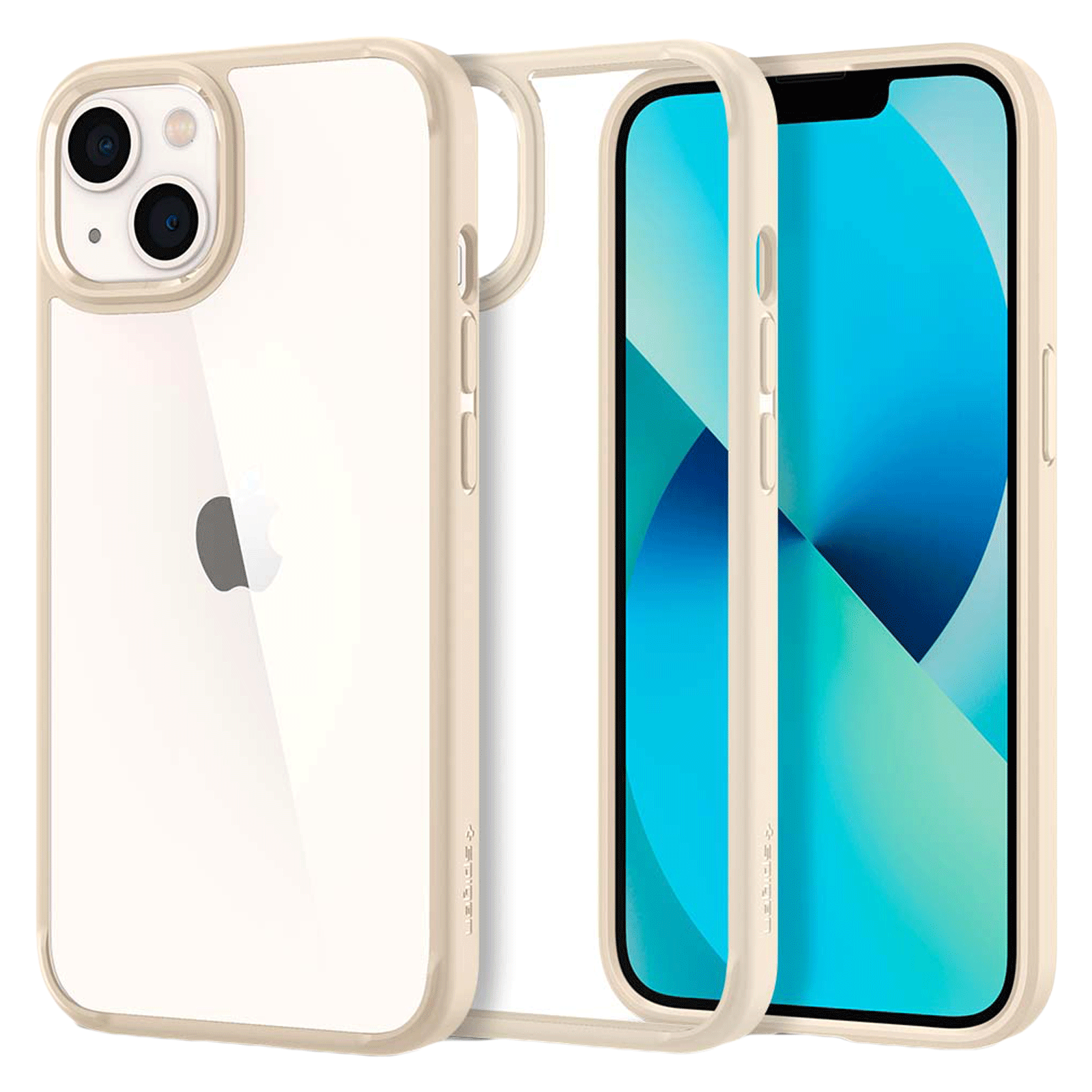 Spigen Ultra Hybrid TPU Polycarbonate Back Case for iPhone 13 (ACS03526, Sand Biege), No color
Spigen Ultra Hybrid TPU Polycarbonate Back Case for iPhone 13 (ACS03526, Sand Biege), No color