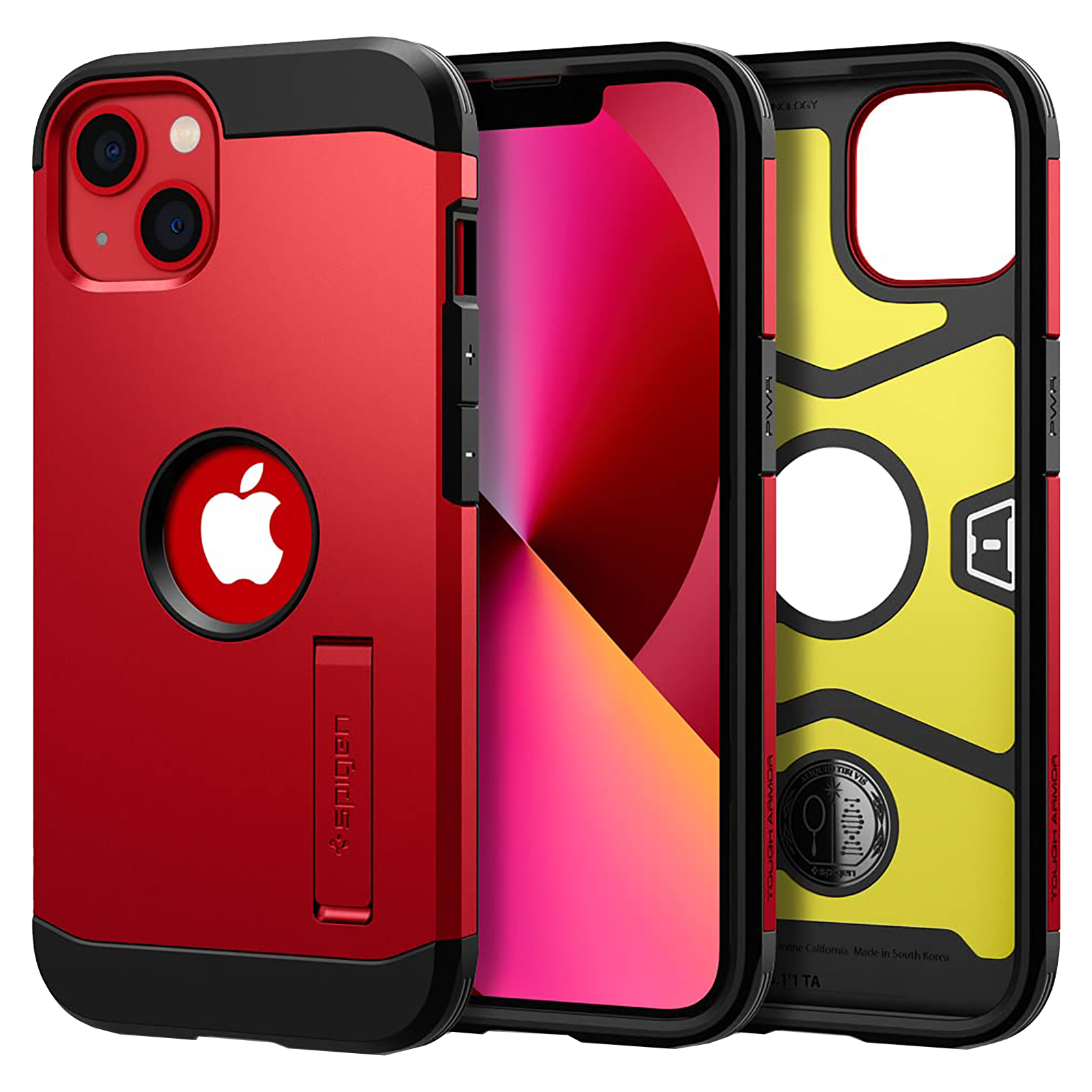 Spigen Tough Armor TPU + PC Back Case For iPhone 13 Mini (Air Cushion Technology, ACS03332, Red), No color
Spigen Tough Armor TPU + PC Back Case For iPhone 13 Mini (Air Cushion Technology, ACS03332, Red), No color