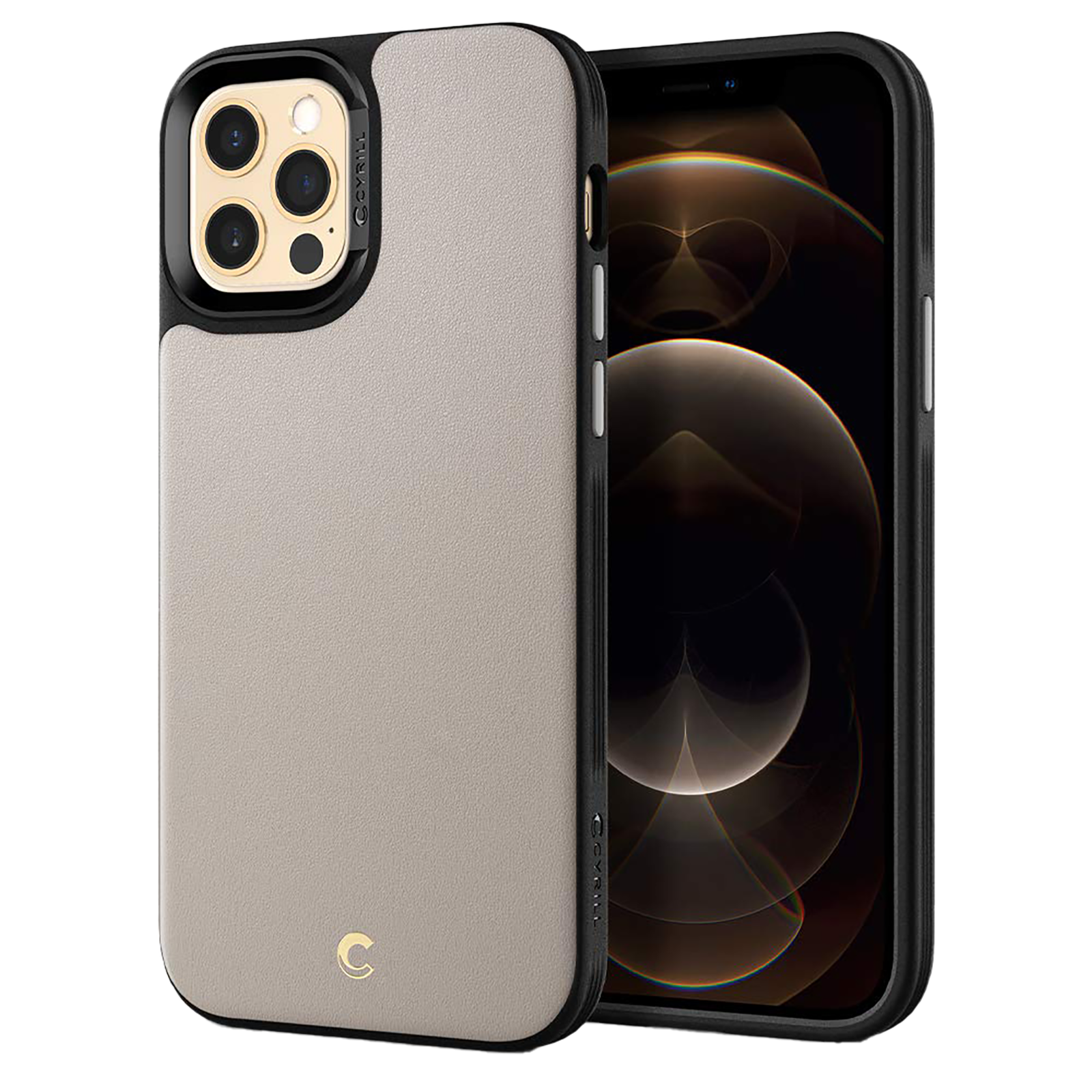 Spigen Polycarbonate Back Case For iPhone 12 / iPhone 12 Pro (Synthetic Leather Finish, ACS01734, Stone), No color
Spigen Polycarbonate Back Case For iPhone 12 / iPhone 12 Pro (Synthetic Leather Finish, ACS01734, Stone), No color