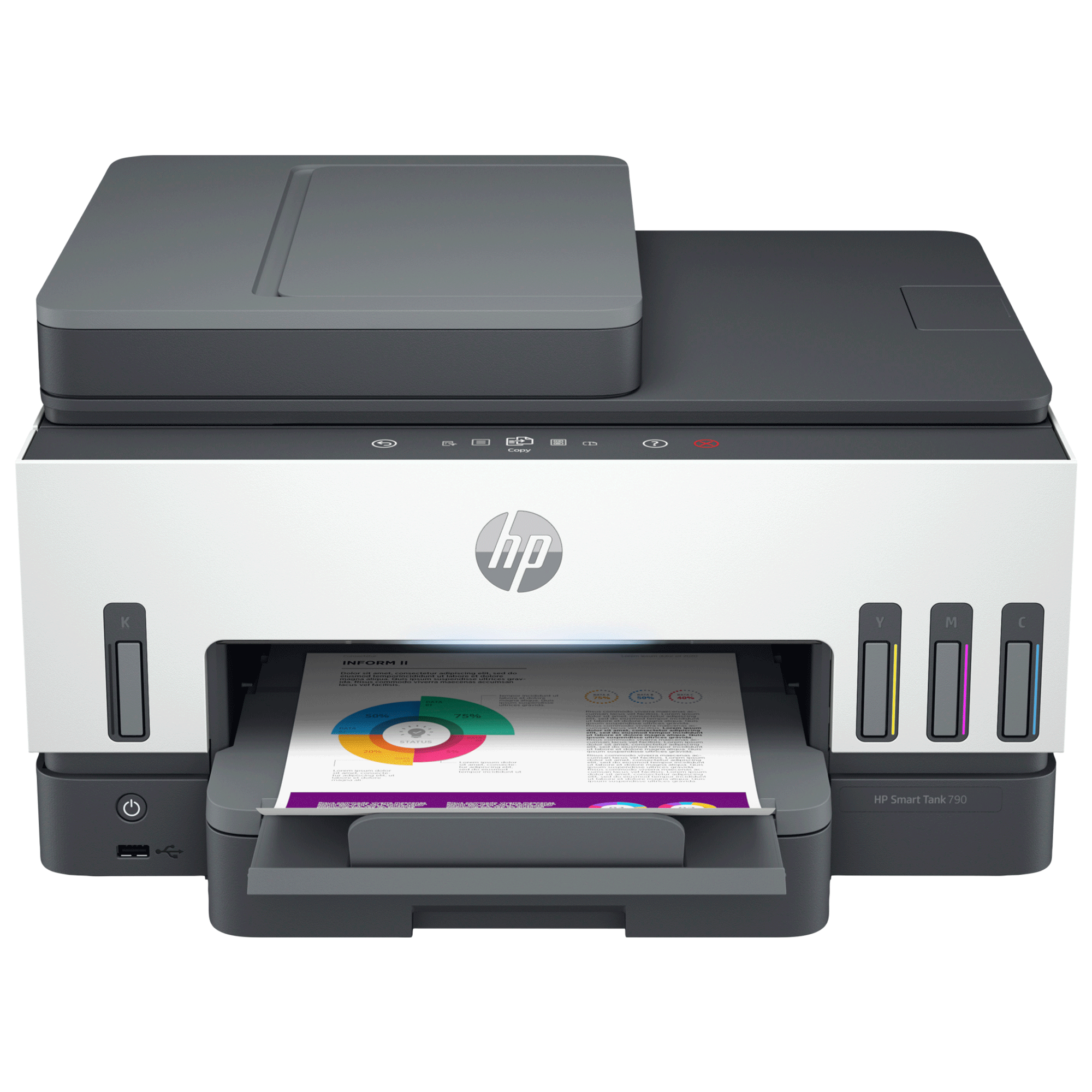 HP Smart Tank 790 Wi-Fi Color All-in-One Ink Tank Printer (Twain Version 2.1, 4WF66A, White), No color
HP Smart Tank 790 Wi-Fi Color All-in-One Ink Tank Printer (Twain Version 2.1, 4WF66A, White), No color