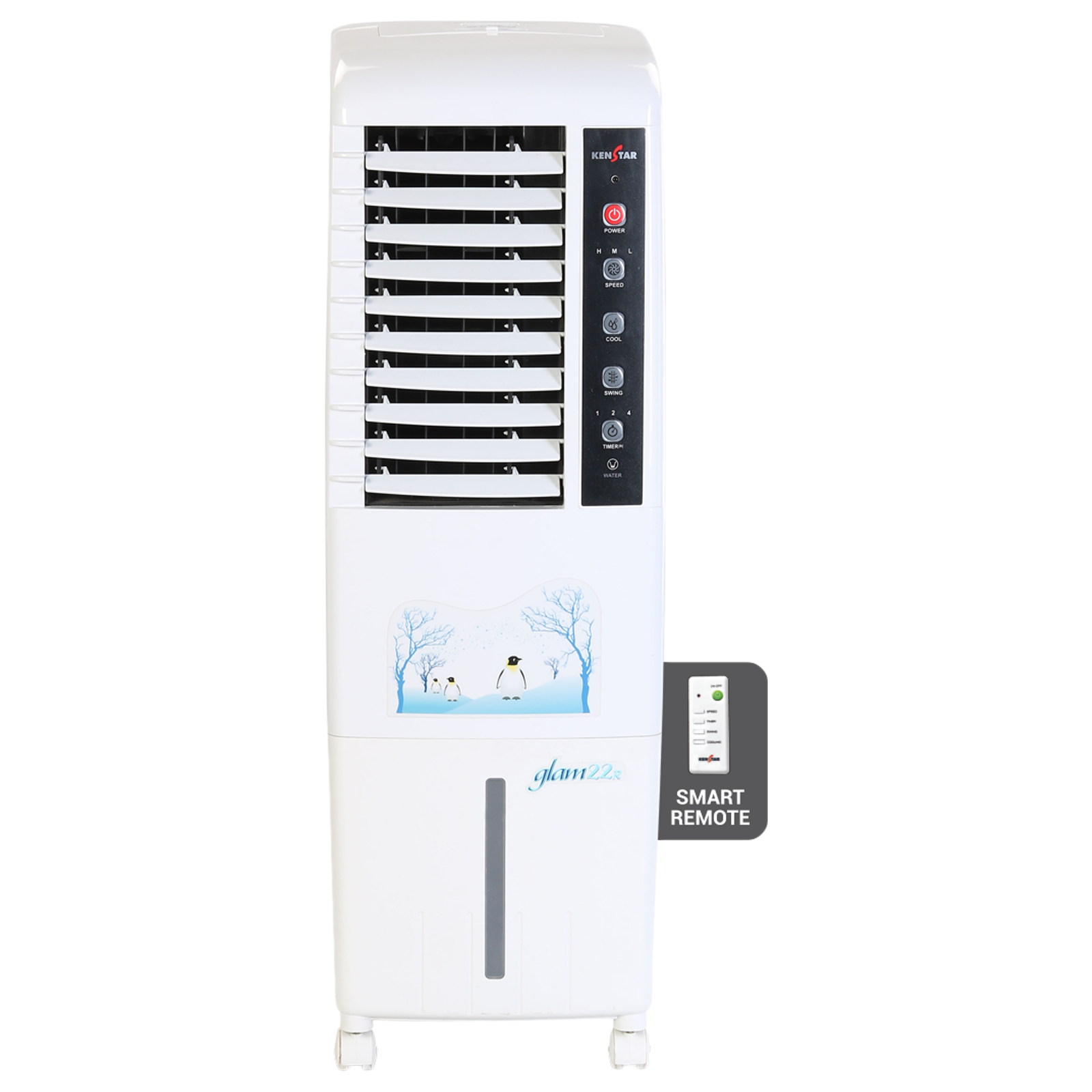Kenstar Glam RE 22 Litres Tower Air Cooler (Smart Remote, KCLGLMWH022BRH-ELM, White), No color
Kenstar Glam RE 22 Litres Tower Air Cooler (Smart Remote, KCLGLMWH022BRH-ELM, White), No color