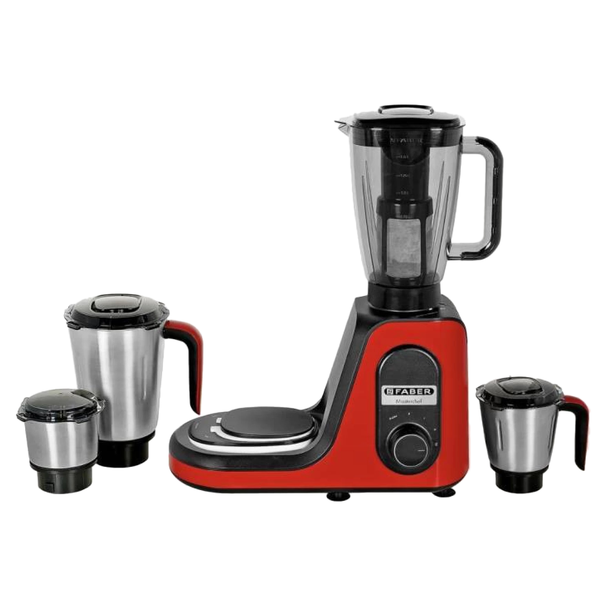 Faber FMG Master Chef 800 Watts 4 Jars Juicer Mixer Grinder (High-Performance Copper Motor, 131.0628.691, Mystic Red), No color
Faber FMG Master Chef 800 Watts 4 Jars Juicer Mixer Grinder (High-Performance Copper Motor, 131.0628.691, Mystic Red), No color
