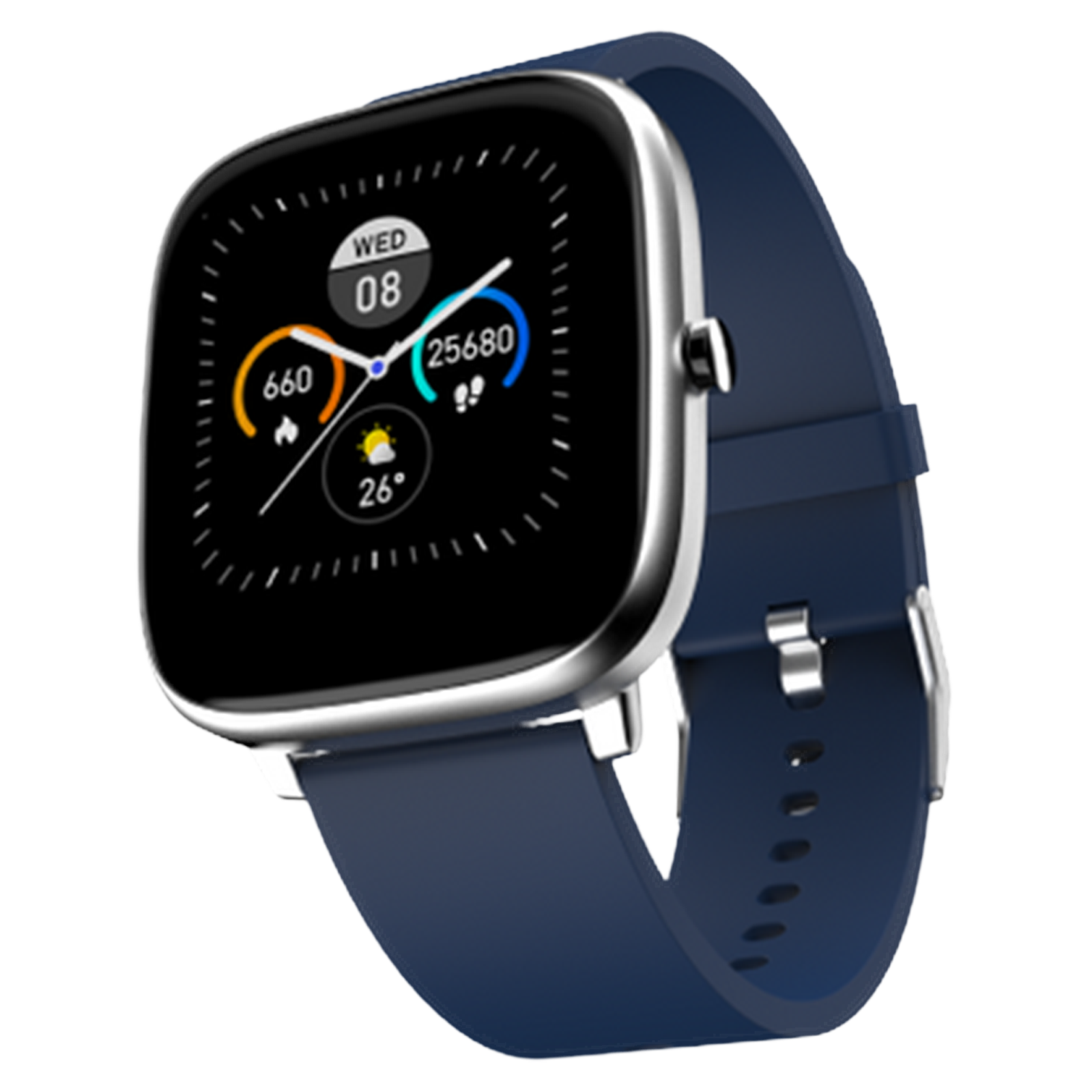 Noise ColorFit Qube Plus Smart Watch (Bluetooth, 35mm) (IP68 Waterproof, wrb-sw-colorfitqub, Silver/Royal Blue, Buckle Strap), No color
Noise ColorFit Qube Plus Smart Watch (Bluetooth, 35mm) (IP68 Waterproof, wrb-sw-colorfitqub, Silver/Royal Blue, Buckle Strap), No color