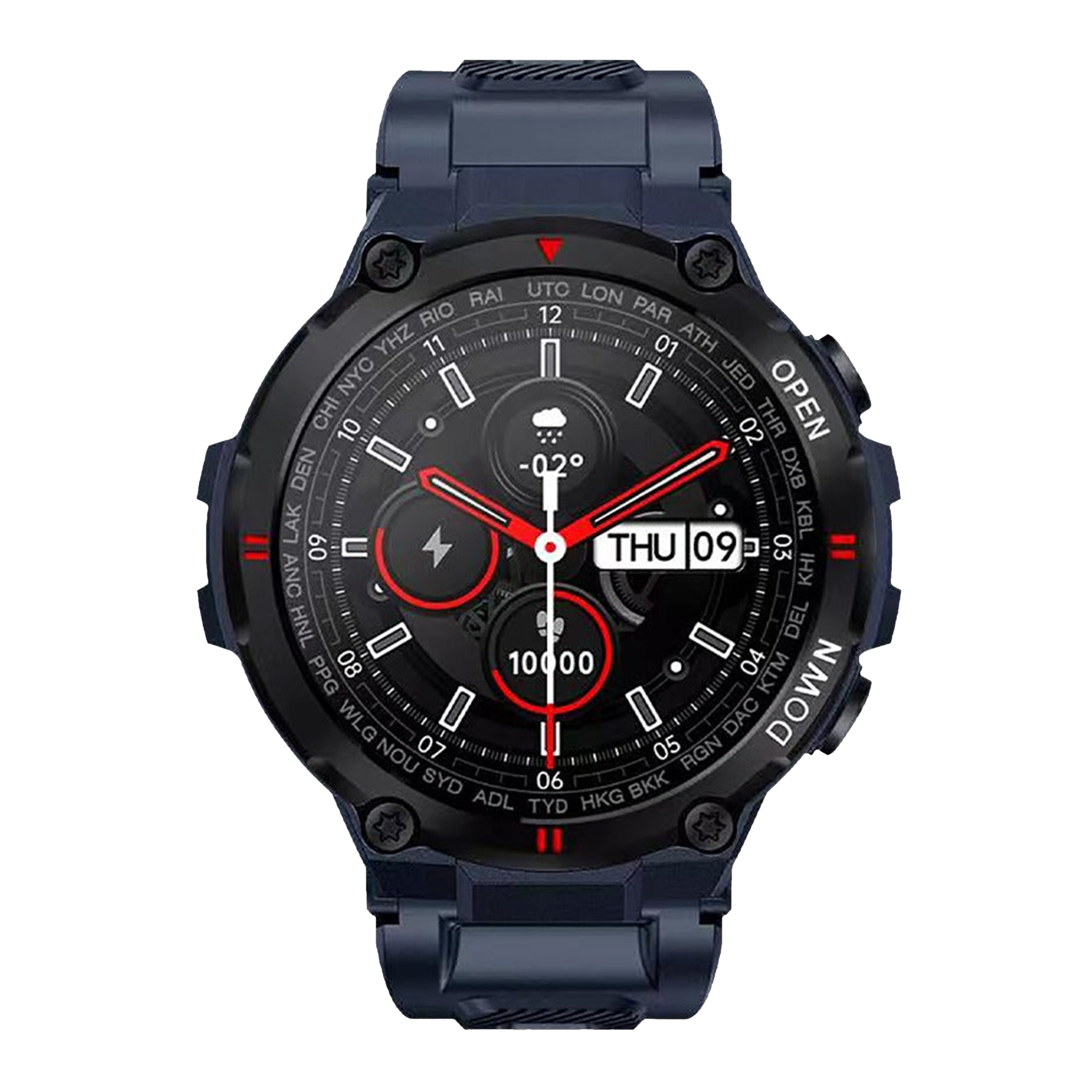 JUST CORSECA RAY K'ANAB!S Smartwatch with Bluetooth Calling (32.51mm IPS LCD Display, IP68 Water Resistant, Cobalt Blue Strap)
JUST CORSECA RAY K'ANAB!S Smartwatch with Bluetooth Calling (32.51mm IPS LCD Display, IP68 Water Resistant, Cobalt Blue Strap)