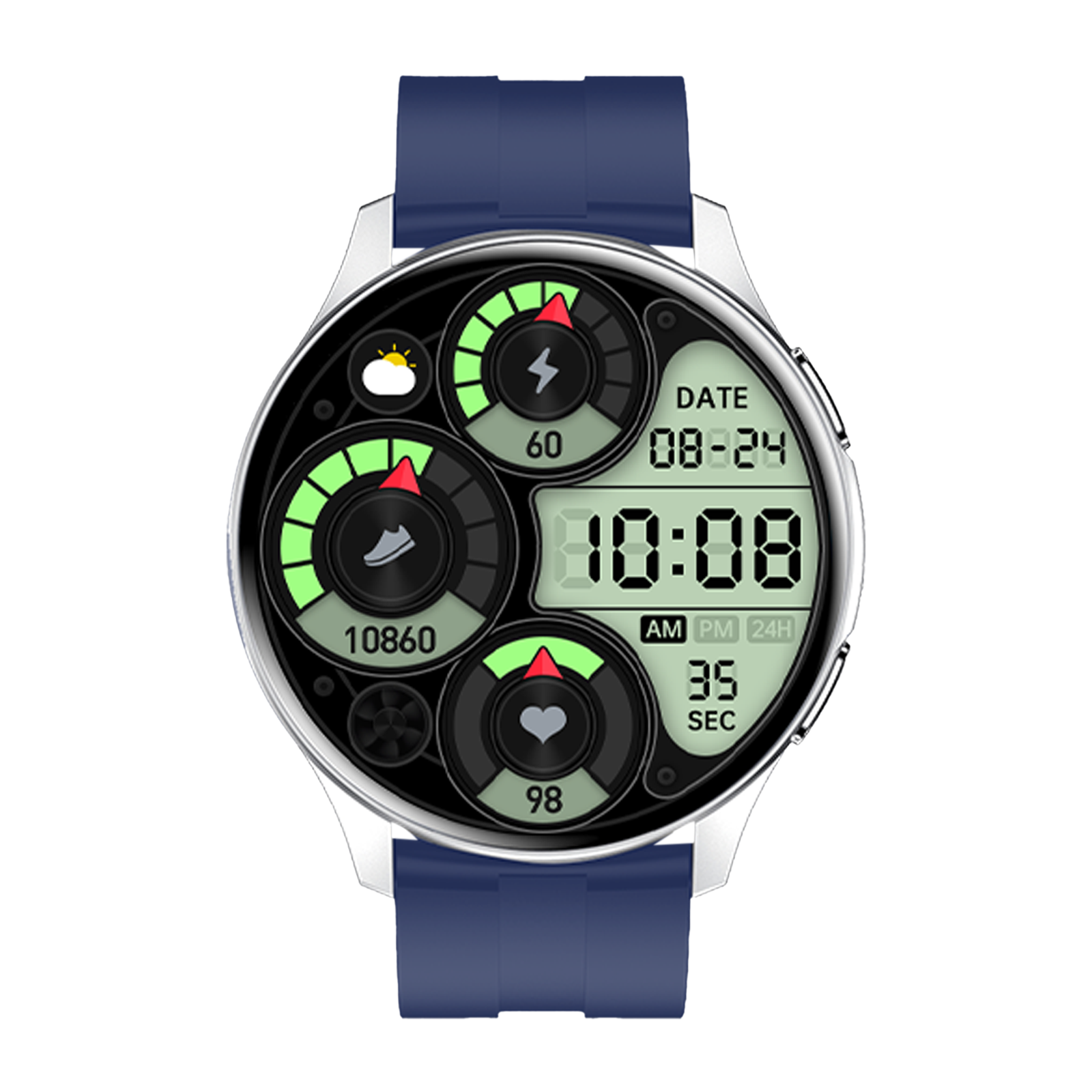 Fire-Boltt Invincible BSW020 Smartwatch with Bluetooth Calling (35.3mm AMOLED Display, IP67 Water Resistant, Navy Blue Strap), No color
Fire-Boltt Invincible BSW020 Smartwatch with Bluetooth Calling (35.3mm AMOLED Display, IP67 Water Resistant, Navy Blue Strap), No color