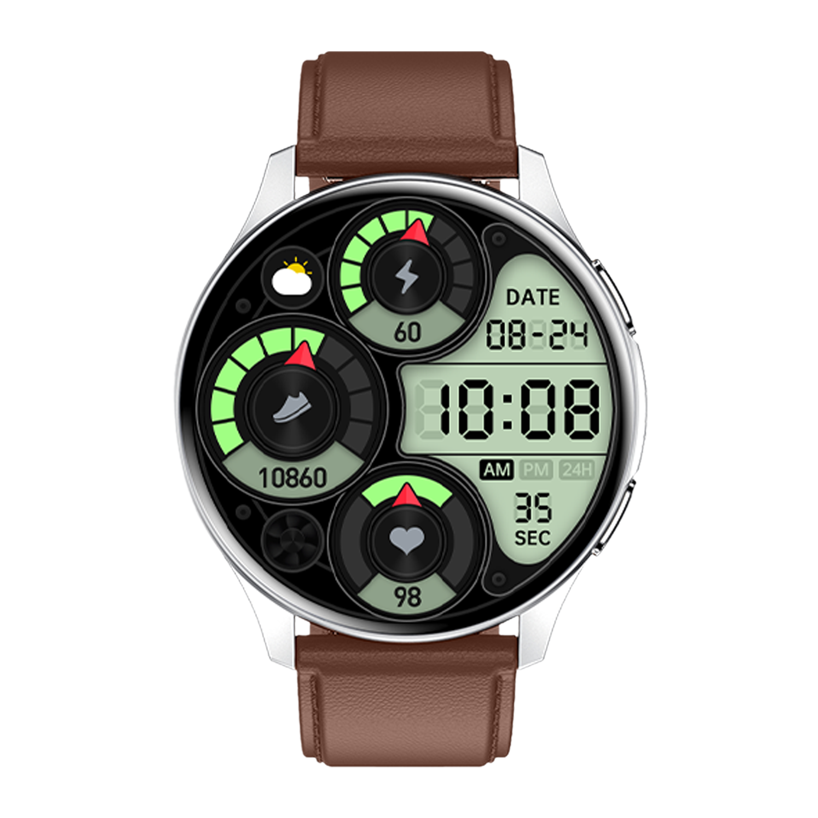 Fire-Boltt Invincible BSW020 Smartwatch with Bluetooth Calling (35.3mm AMOLED Display, IP67 Water Resistant, Brown Strap), No color
Fire-Boltt Invincible BSW020 Smartwatch with Bluetooth Calling (35.3mm AMOLED Display, IP67 Water Resistant, Brown Strap), No color