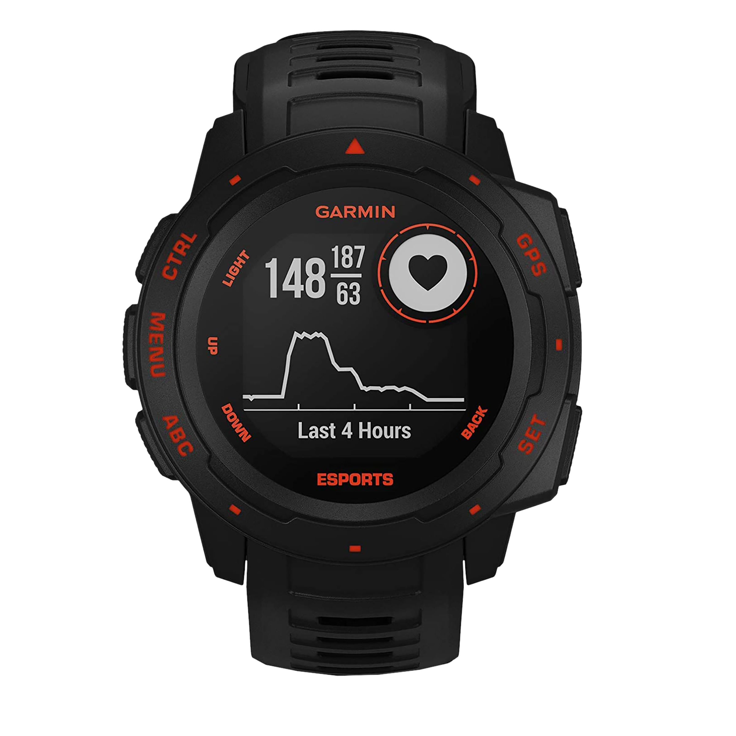 GARMIN Instinct Esports Edition Smartwatch with Activity Tracker (23mm Monochrome Display, 10ATM Water Resistant, Black Lava Strap)
GARMIN Instinct Esports Edition Smartwatch with Activity Tracker (23mm Monochrome Display, 10ATM Water Resistant, Black Lava Strap)