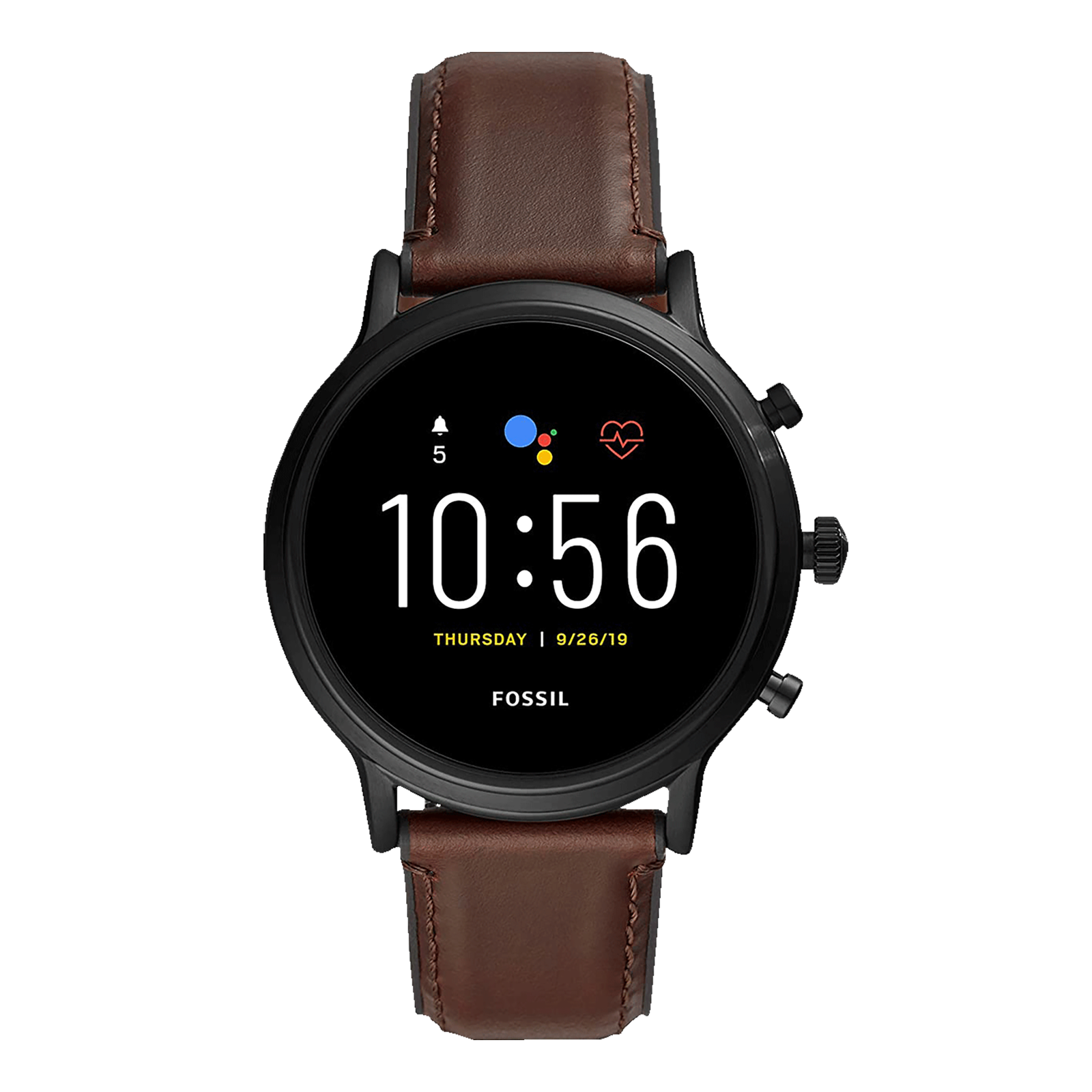Fossil Gen 5 The Carlyle HR Smartwatch with Bluetooth Calling (44mm AMOLED Display, 3ATM Water Resistant, Dark Brown Strap)
Fossil Gen 5 The Carlyle HR Smartwatch with Bluetooth Calling (44mm AMOLED Display, 3ATM Water Resistant, Dark Brown Strap)