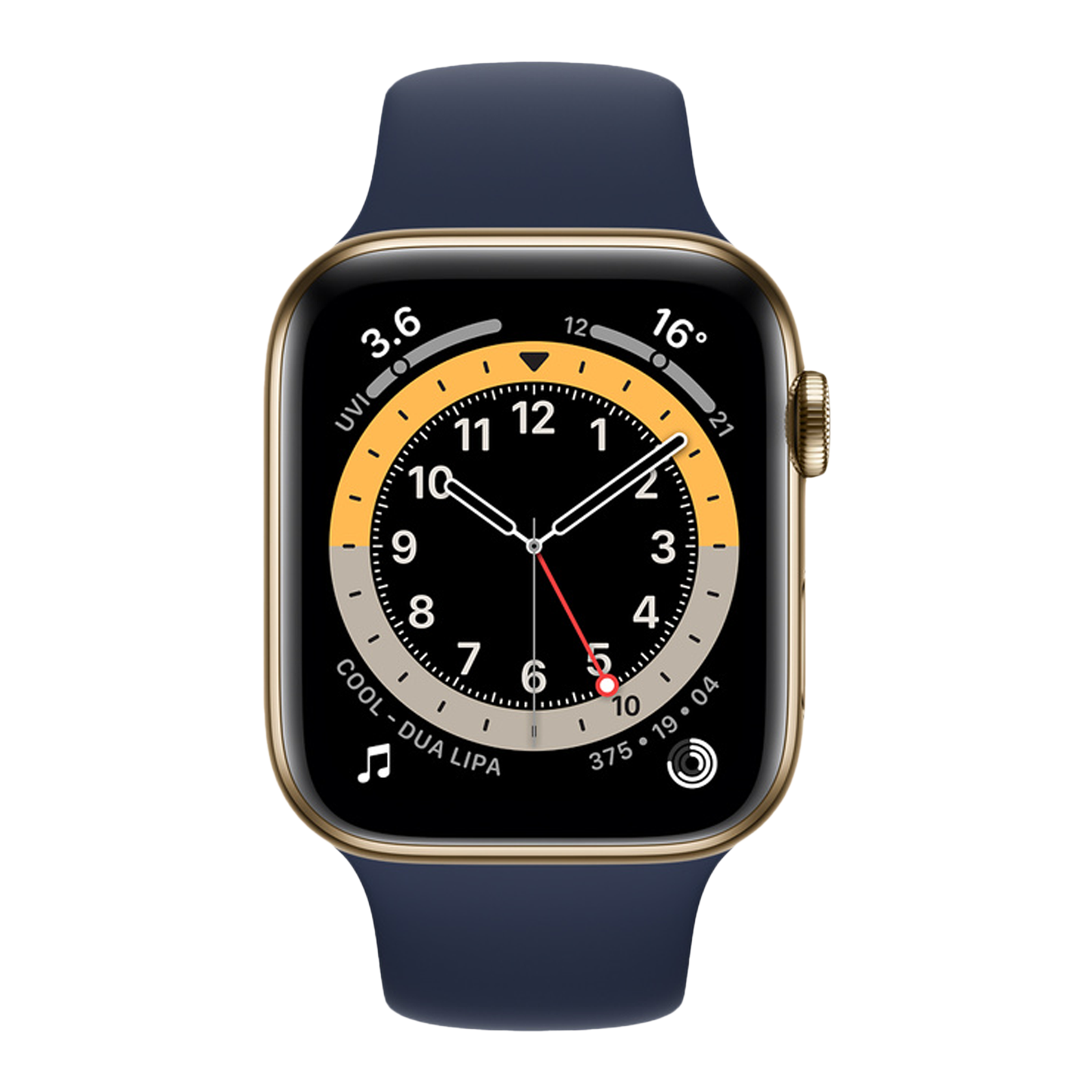 Apple Watch Series 6 with Deep Navy Sport Band (44mm OLED Retina Display, Blue Aluminium Case), No color
Apple Watch Series 6 with Deep Navy Sport Band (44mm OLED Retina Display, Blue Aluminium Case), No color