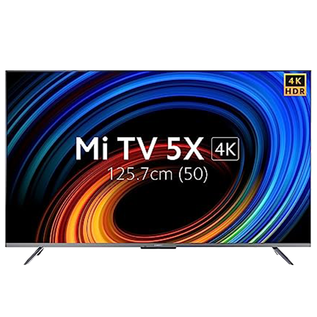 Mi 5X 125.7 cm (50 inch) 4K Ultra HD LED Android TV with Alexa Compatibility (2021 model), Metallic grey
Mi 5X 125.7 cm (50 inch) 4K Ultra HD LED Android TV with Alexa Compatibility (2021 model), Metallic grey