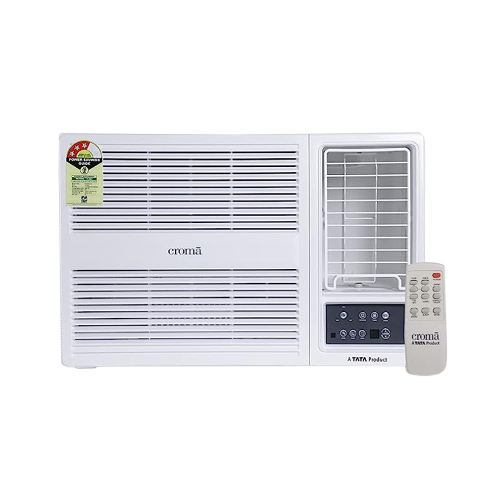 Croma 1.5 Ton 3 Star Window AC (2022 Model, Copper Condenser, Vitamin C Filter, CRLAWA0183T3302), White
Croma 1.5 Ton 3 Star Window AC (2022 Model, Copper Condenser, Vitamin C Filter, CRLAWA0183T3302), White
