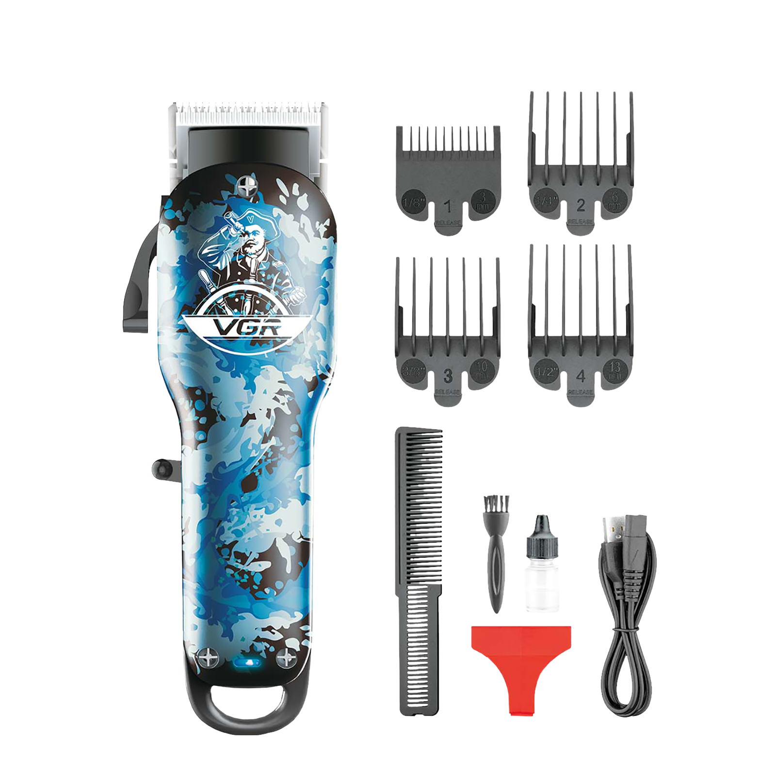 VGR V-066 Self Sharpening Blades Cordless Hair Clipper (Multiple Cutting Lengths, VGRINDIAVGR066, Blue)
VGR V-066 Self Sharpening Blades Cordless Hair Clipper (Multiple Cutting Lengths, VGRINDIAVGR066, Blue)