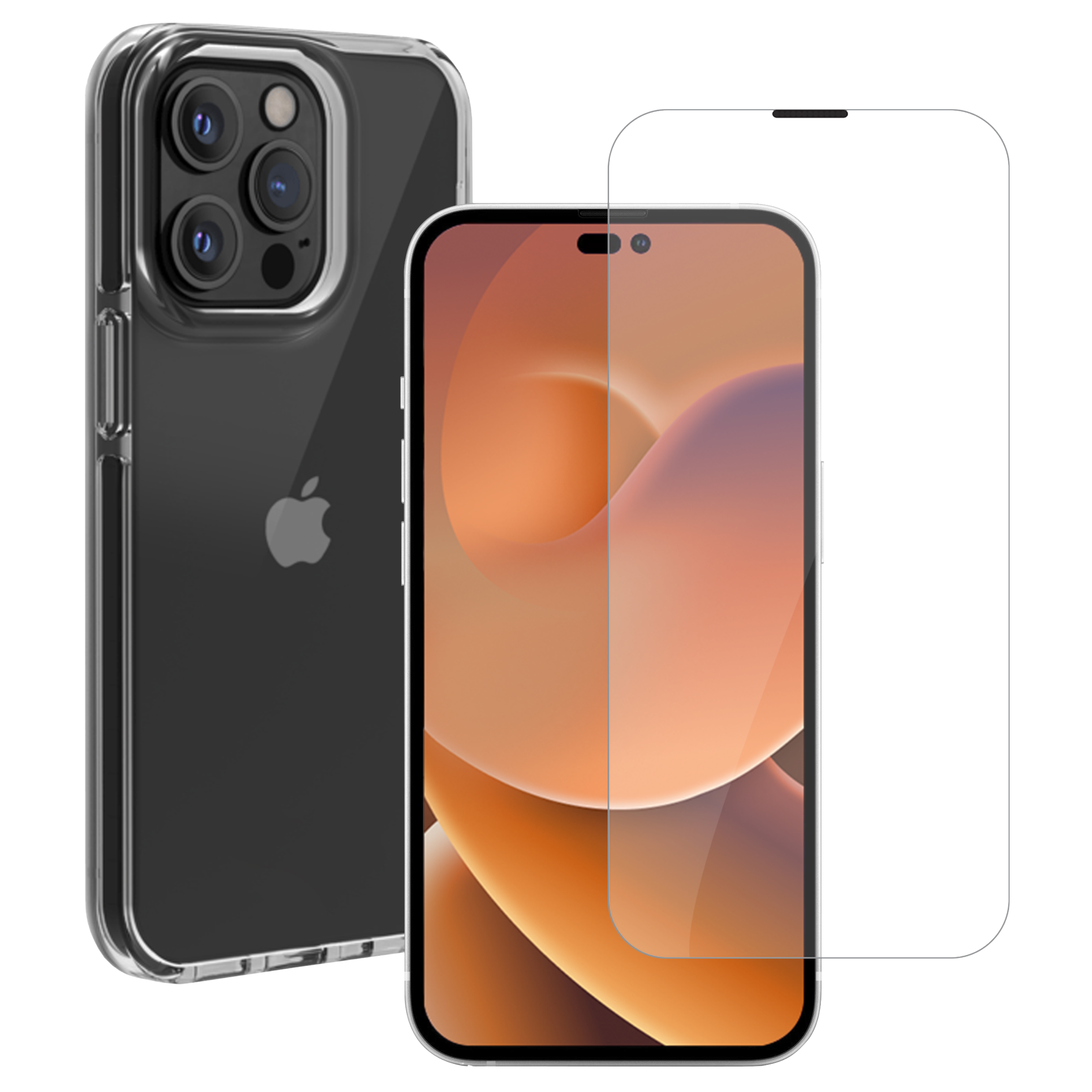 HYPHEN Aire Tempered Glass & TPU, Polycarbonate Back Cover Combo for Apple iPhone 14 Pro (Wireless Charging Compatible, Clear)
HYPHEN Aire Tempered Glass & TPU, Polycarbonate Back Cover Combo for Apple iPhone 14 Pro (Wireless Charging Compatible, Clear)