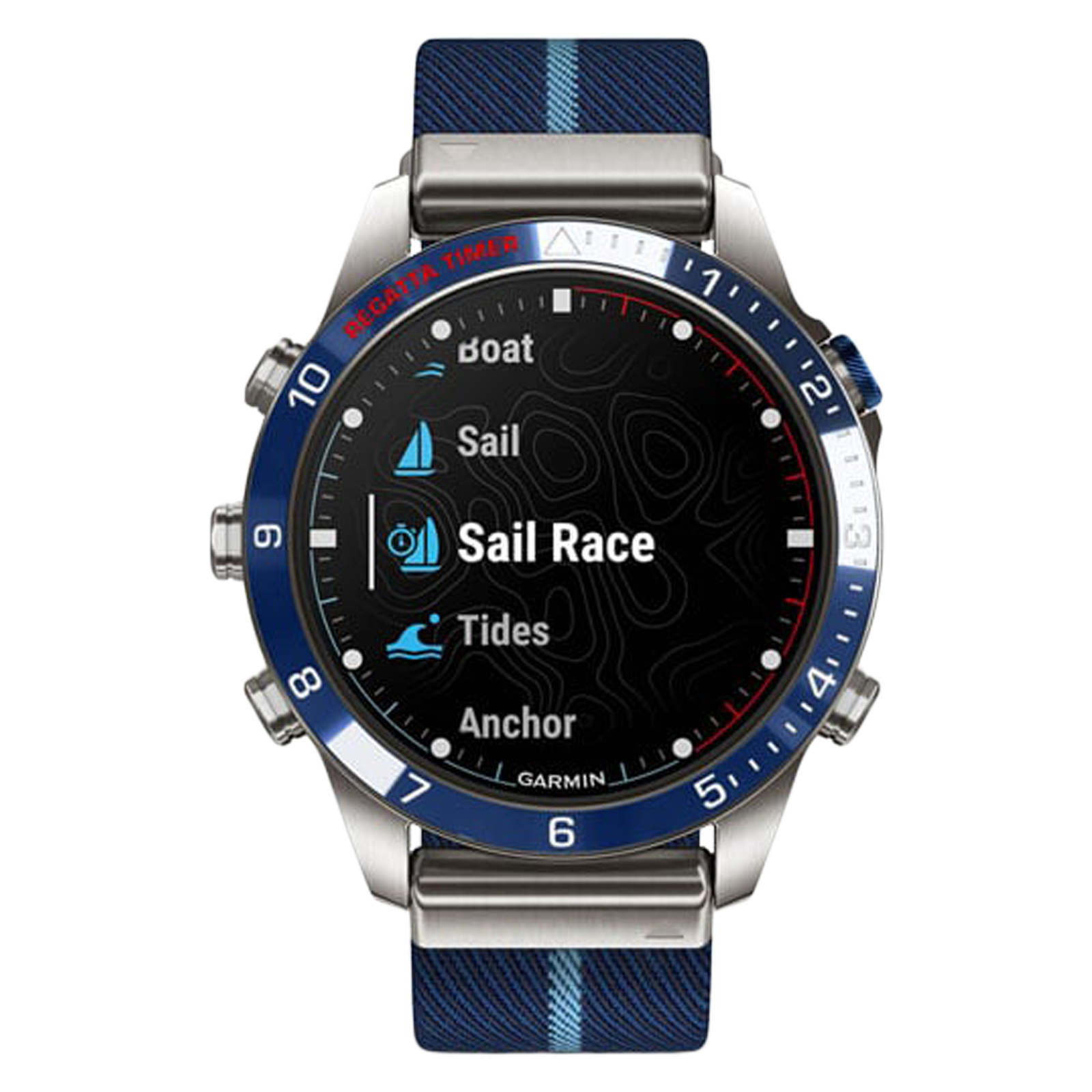 GARMIN MARQ Captain Gen 2 Smartwatch with Activity Tracker (30.4mm AMOLED Display, 10ATM Water Resistant, Blue Strap)
GARMIN MARQ Captain Gen 2 Smartwatch with Activity Tracker (30.4mm AMOLED Display, 10ATM Water Resistant, Blue Strap)