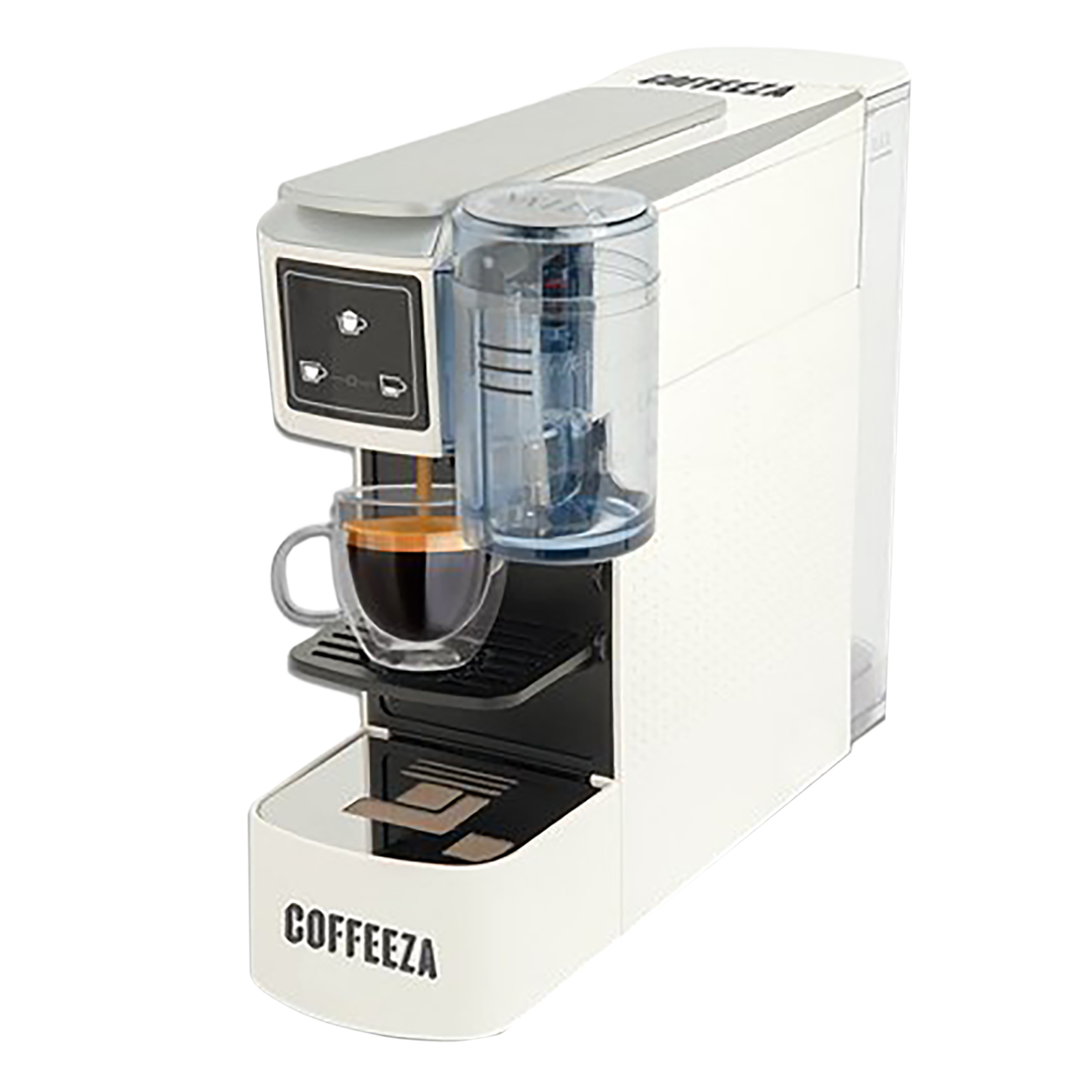 COFFEEZA Lattisso One Touch 20 Cups Automatic Cappuccino, Espresso & Lungo Coffee Maker with Removable Drip Tray (White)
COFFEEZA Lattisso One Touch 20 Cups Automatic Cappuccino, Espresso & Lungo Coffee Maker with Removable Drip Tray (White)