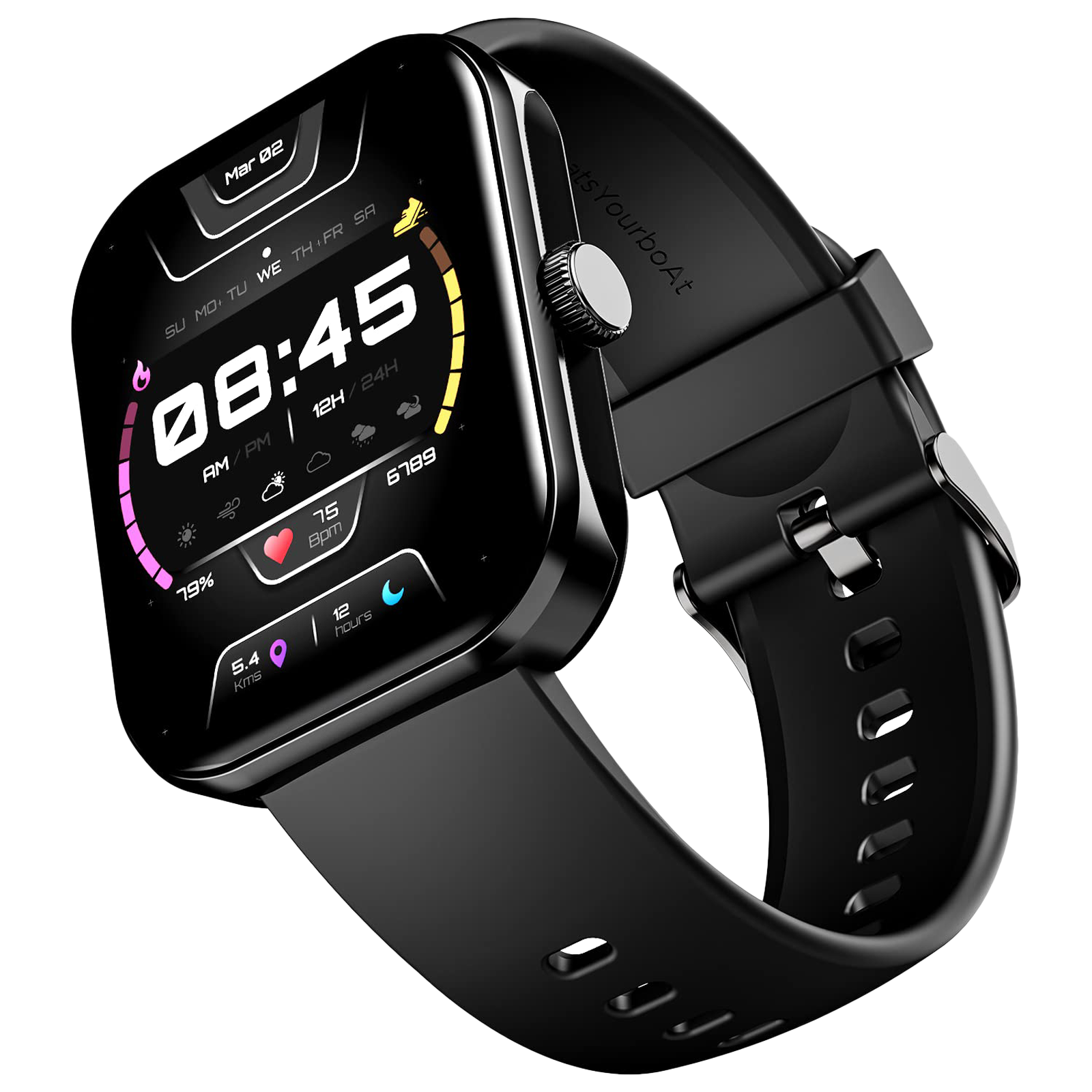 boAt Ultima Call Max Smartwatch with Bluetooth Calling (50.8mm HD Display, IP68 Water Resistant, Active Black Strap)
boAt Ultima Call Max Smartwatch with Bluetooth Calling (50.8mm HD Display, IP68 Water Resistant, Active Black Strap)