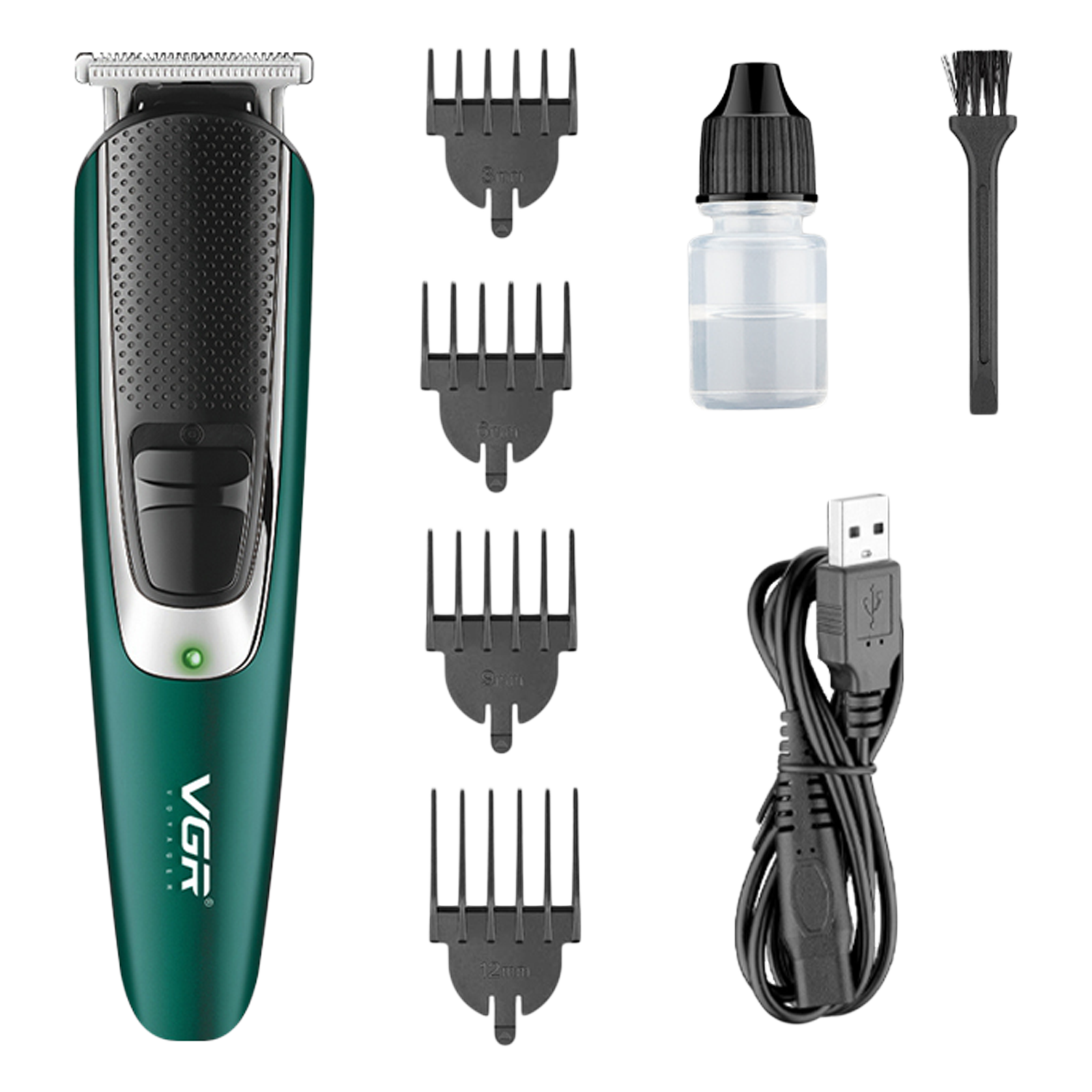 VGR V-176 Rechargeable Cordless Wet & Dry Trimmer for Hair Clipping, Beard, Moustache & Body Grooming with 4 Length Settings for Men (120min Runtime, Adjustable Lock Settings, Green)
VGR V-176 Rechargeable Cordless Wet & Dry Trimmer for Hair Clipping, Beard, Moustache & Body Grooming with 4 Length Settings for Men (120min Runtime, Adjustable Lock Settings, Green)