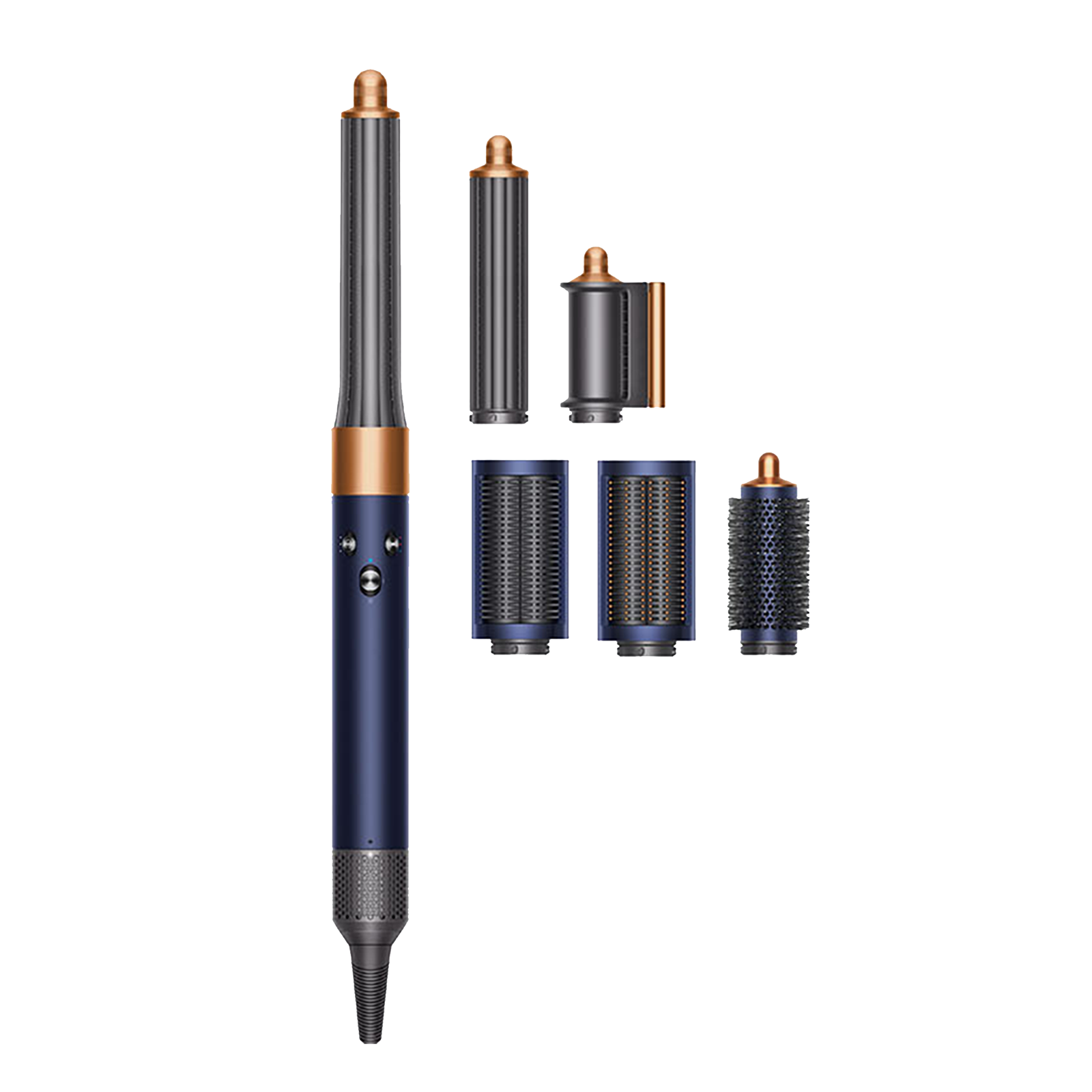 dyson Airwrap Hair Styler with Intelligent Heat Control (Enhanced Coanda Airflow, Prussian Blue & Rich Copper)
dyson Airwrap Hair Styler with Intelligent Heat Control (Enhanced Coanda Airflow, Prussian Blue & Rich Copper)