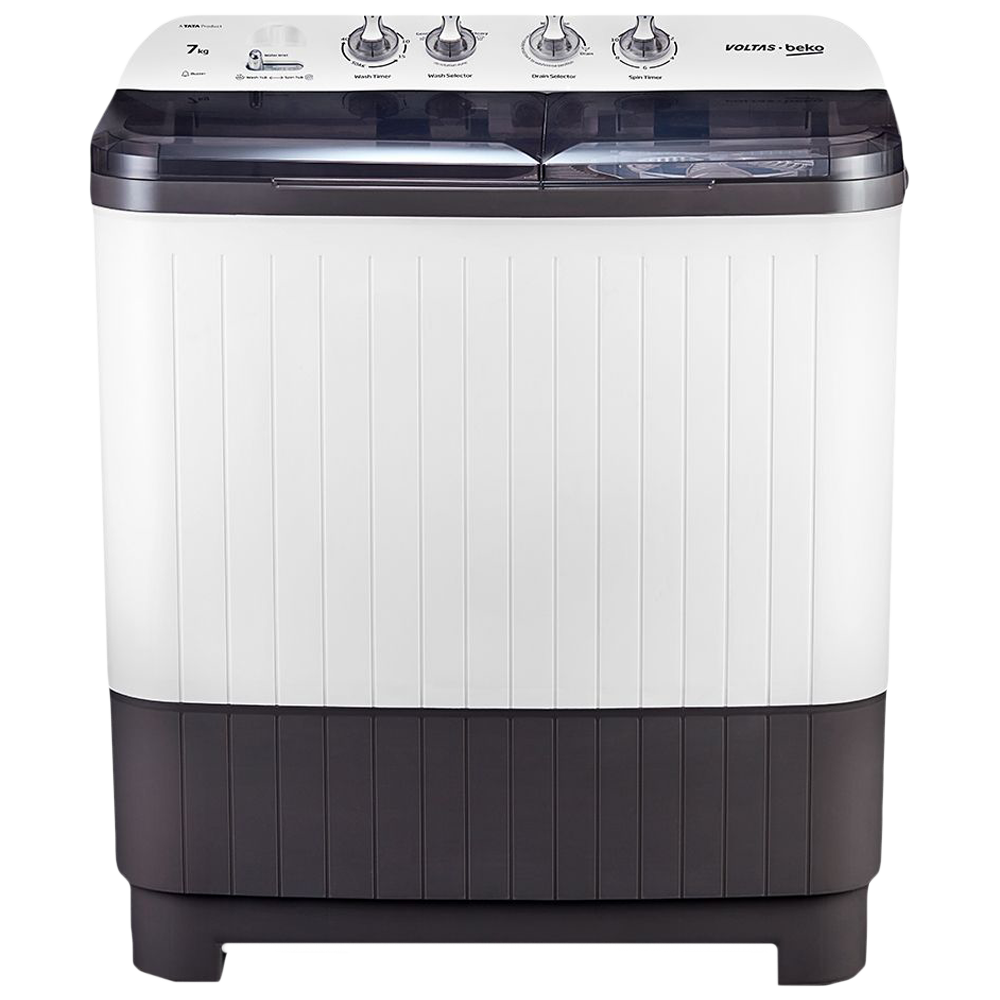 VOLTAS beko 7 kg 5 Star Semi Automatic Washing Machine with IPX4 Control Panel (WTT70DGRT, Grey)
VOLTAS beko 7 kg 5 Star Semi Automatic Washing Machine with IPX4 Control Panel (WTT70DGRT, Grey)