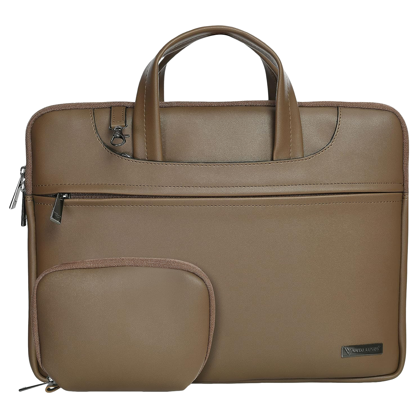 Dr. Vaku DA Italiano Polyurethane Leather, Polyester Sleeve for 14 Inch Laptop (Detachable Shoulder Strap, Tan Brown)
Dr. Vaku DA Italiano Polyurethane Leather, Polyester Sleeve for 14 Inch Laptop (Detachable Shoulder Strap, Tan Brown)