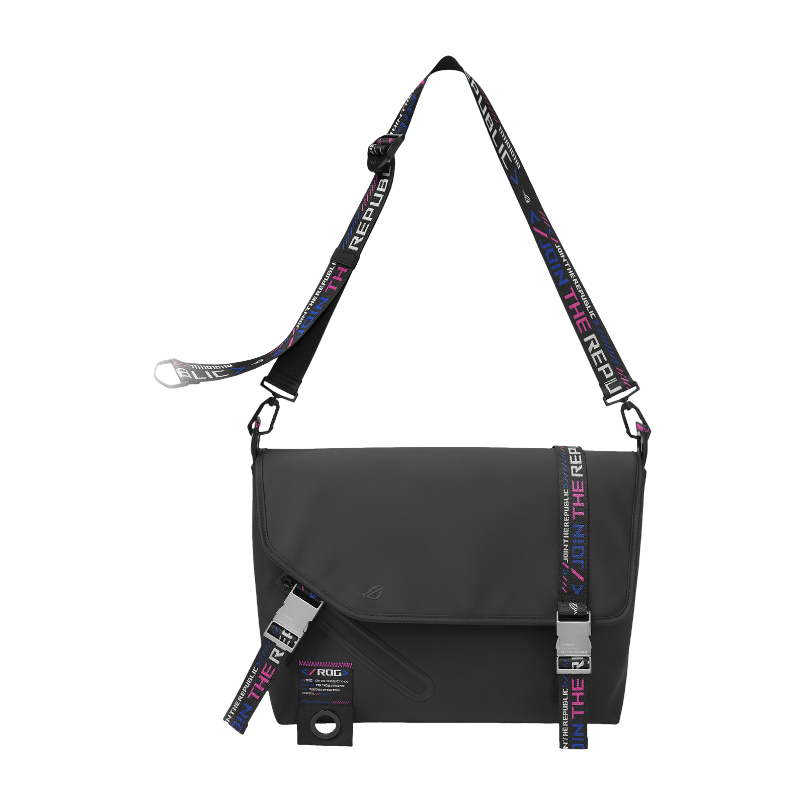 ASUS ROG Slash Classic BC3500 Polyester Messenger Bag For 15.6 Inch Laptops (Water-Repellent TPU Material, Black)
ASUS ROG Slash Classic BC3500 Polyester Messenger Bag For 15.6 Inch Laptops (Water-Repellent TPU Material, Black)